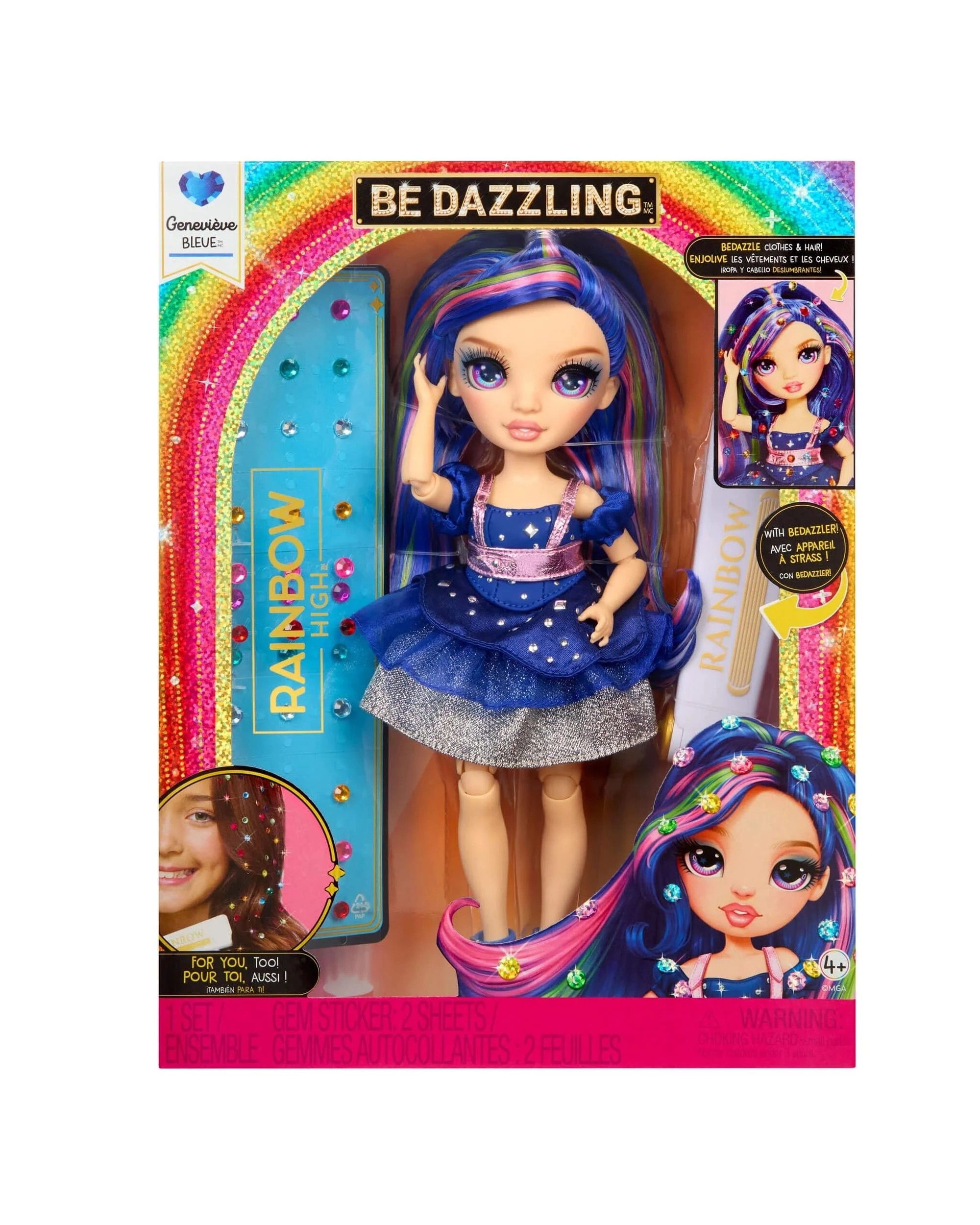 1 Rainbow High Be Dazzling Genevieve Bleue Fashion Doll - Blue, 1 of 7