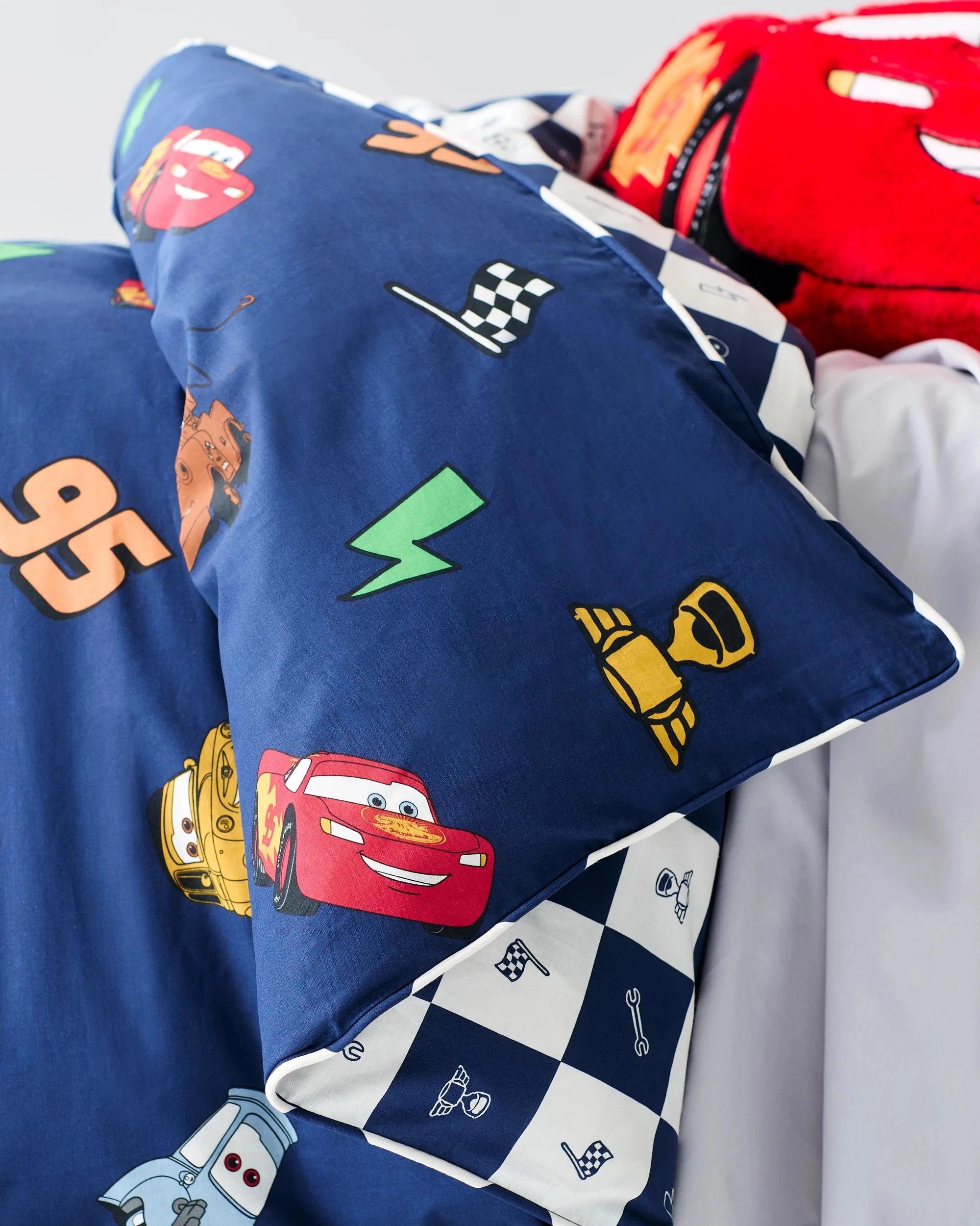 5 Disney Pixar Cars Reversible Quilt Cover Set - Single Bed - Blue, 5 of 9