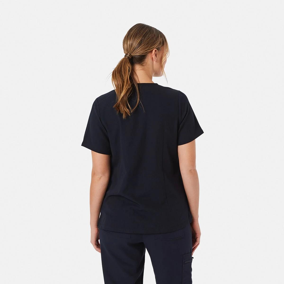 3 Work Short Sleeve Scrub Top PARISIAN NIGHT, 3 of 5