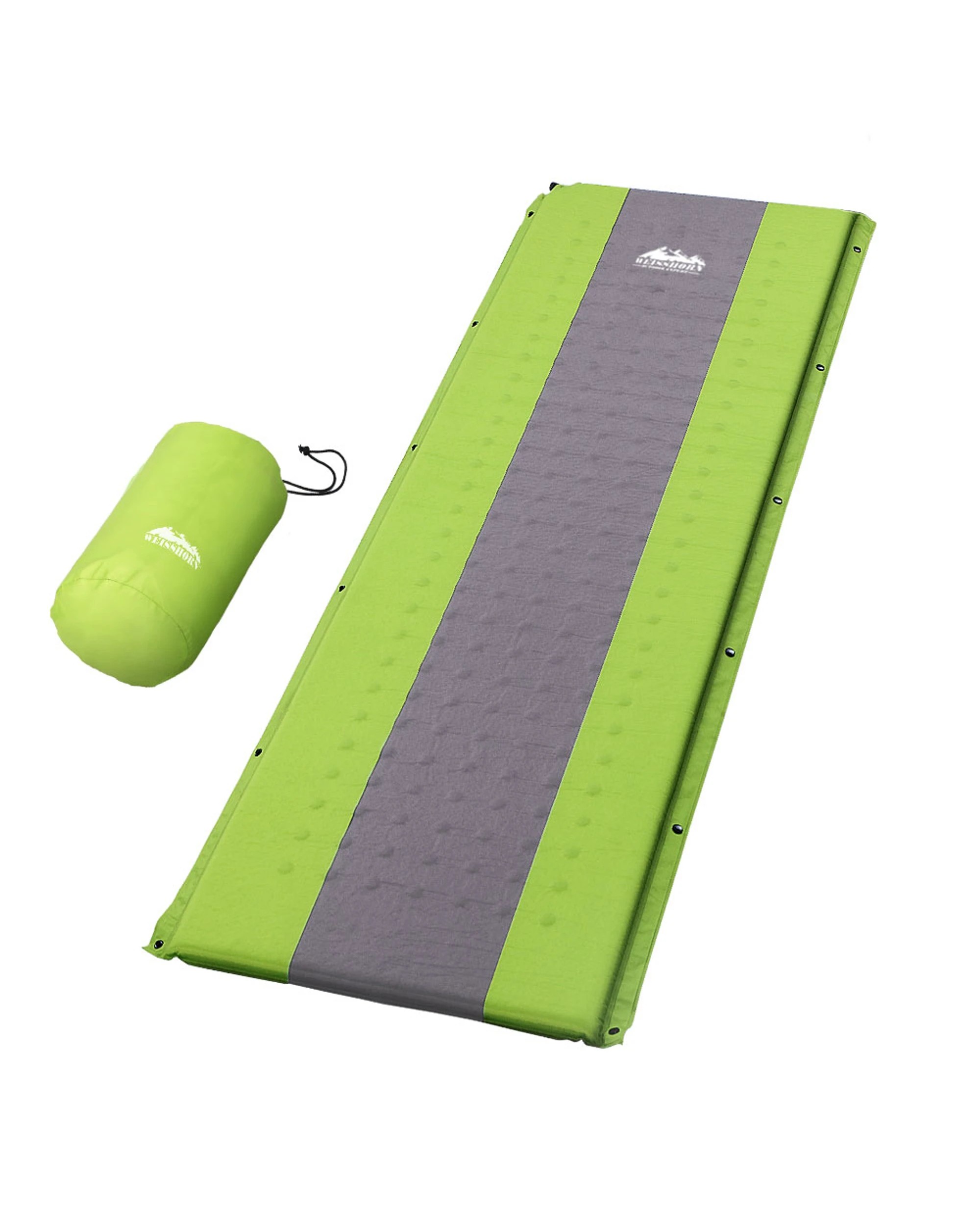 1 Weisshorn Self Inflating Mattress Camping Sleeping Mat Air Bed Pad Single - Green, 1 of 7