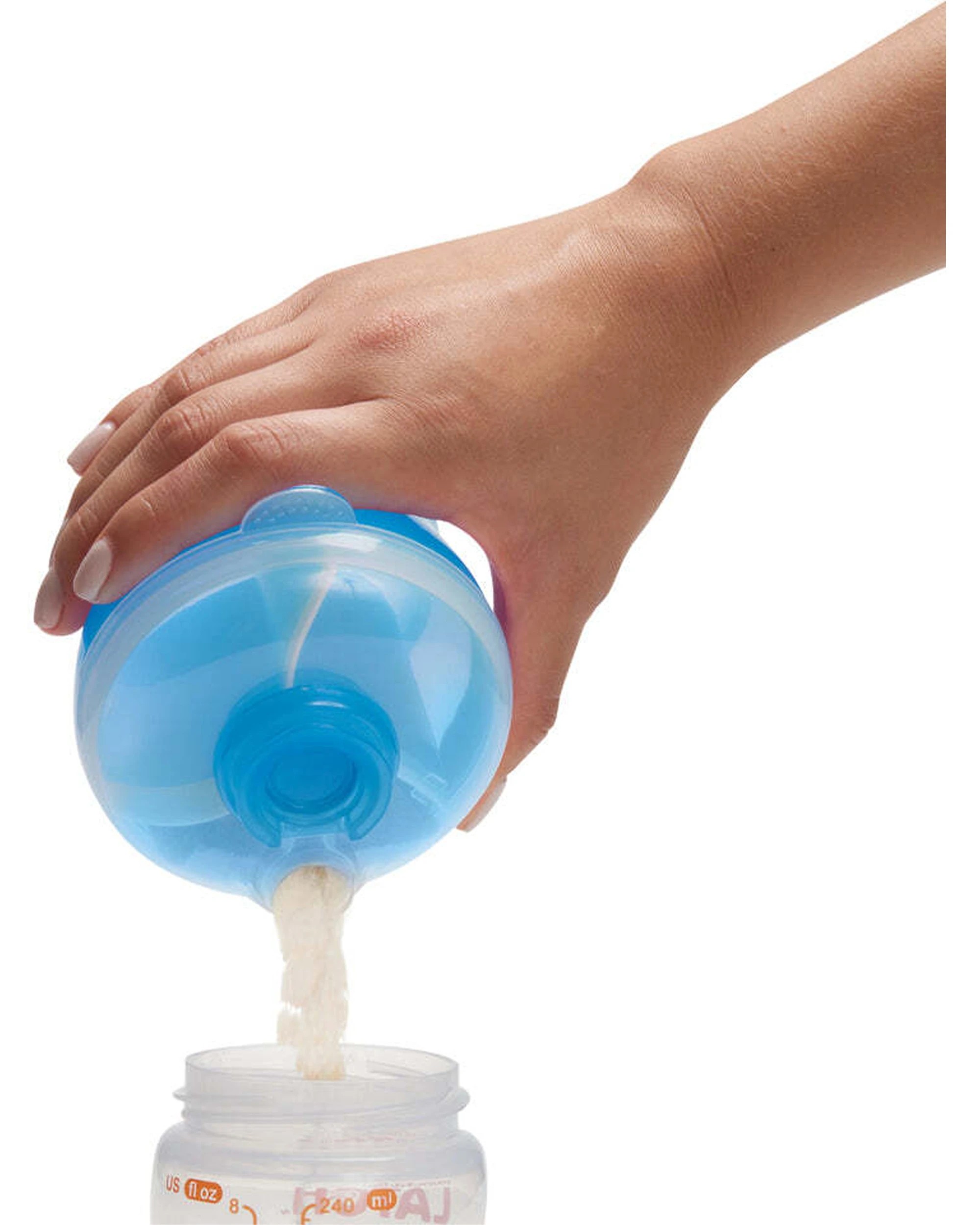 2 Munchkin Portable 3-Serve Baby Milk Formula Travel Dispenser 9oz 266ml BPA Free - Blue, 2 of 4