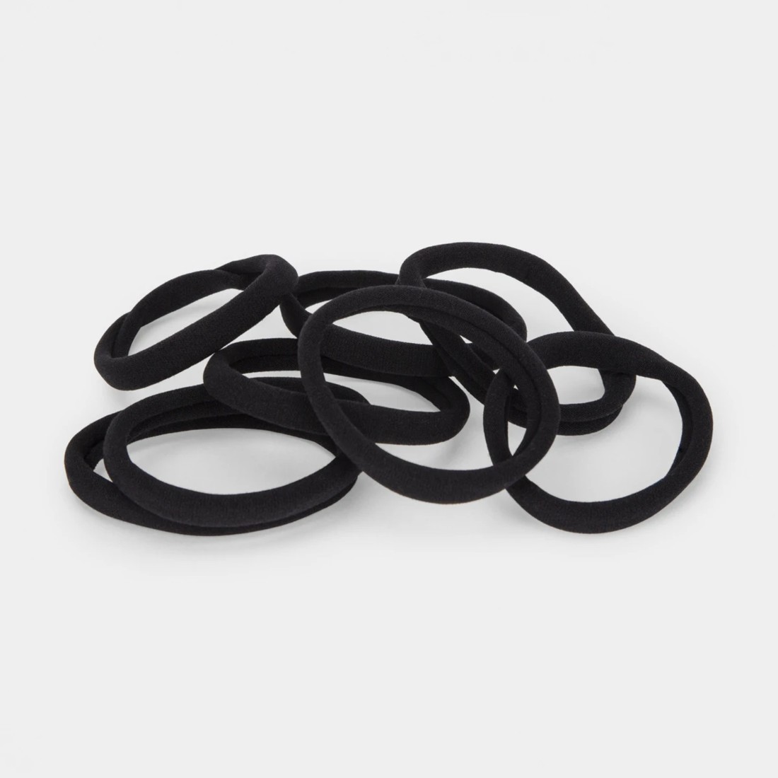 2 8 Pack Extra Large Soft Ponytailers - Black, 2 of 4