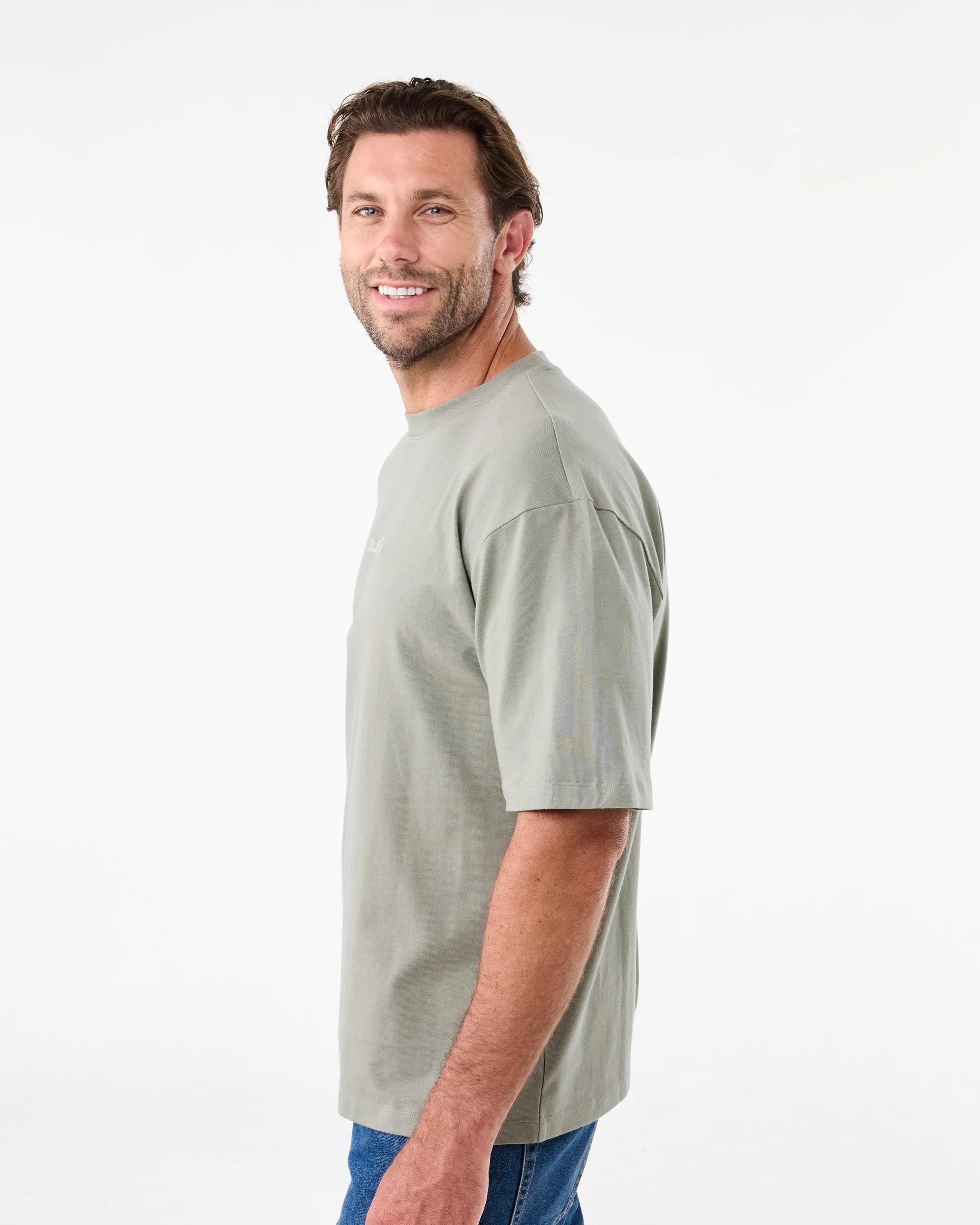 2 Oversized Heavyweight T-shirt Grn Moss, 2 of 6