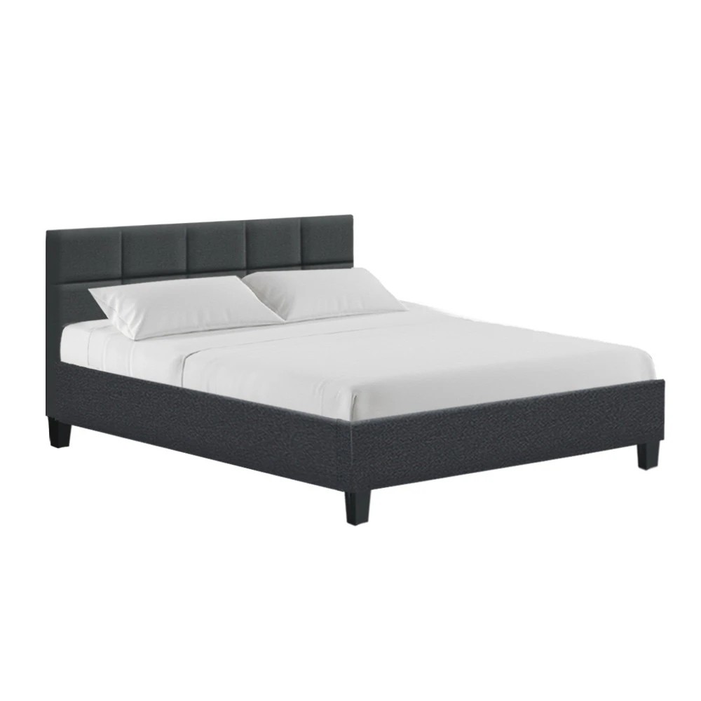 1 Artiss Bed Frame Queen Size Charcoal TINO - Charcoal, 1 of 7