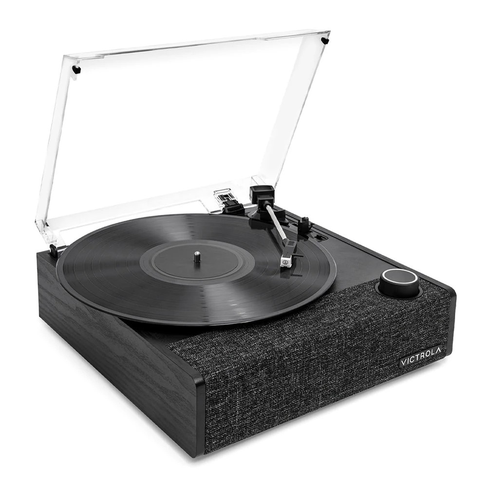 4 Victrola Eastwood II Turntable - Black - Black, 4 of 6