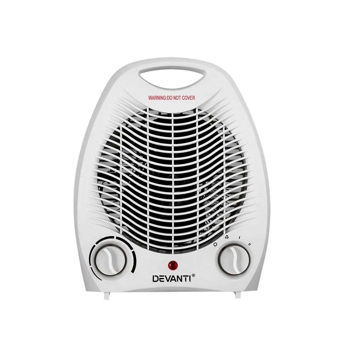 3 Devanti Electric Fan Heater 2000W - White, 3 of 6