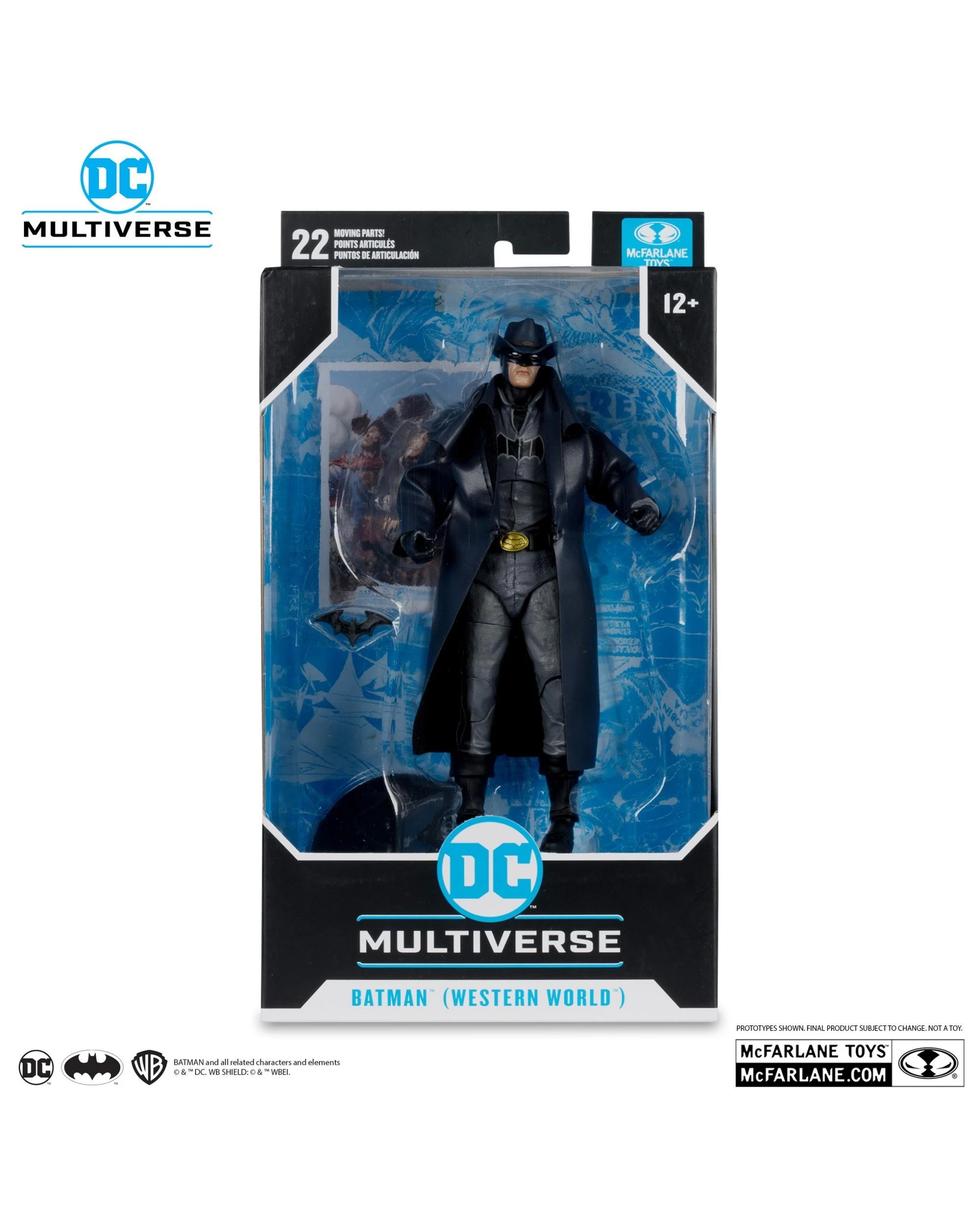 7 DC Multiverse Batman/Superman Archive of Worlds Batman Western World 7 inch Action Figure, 7 of 9