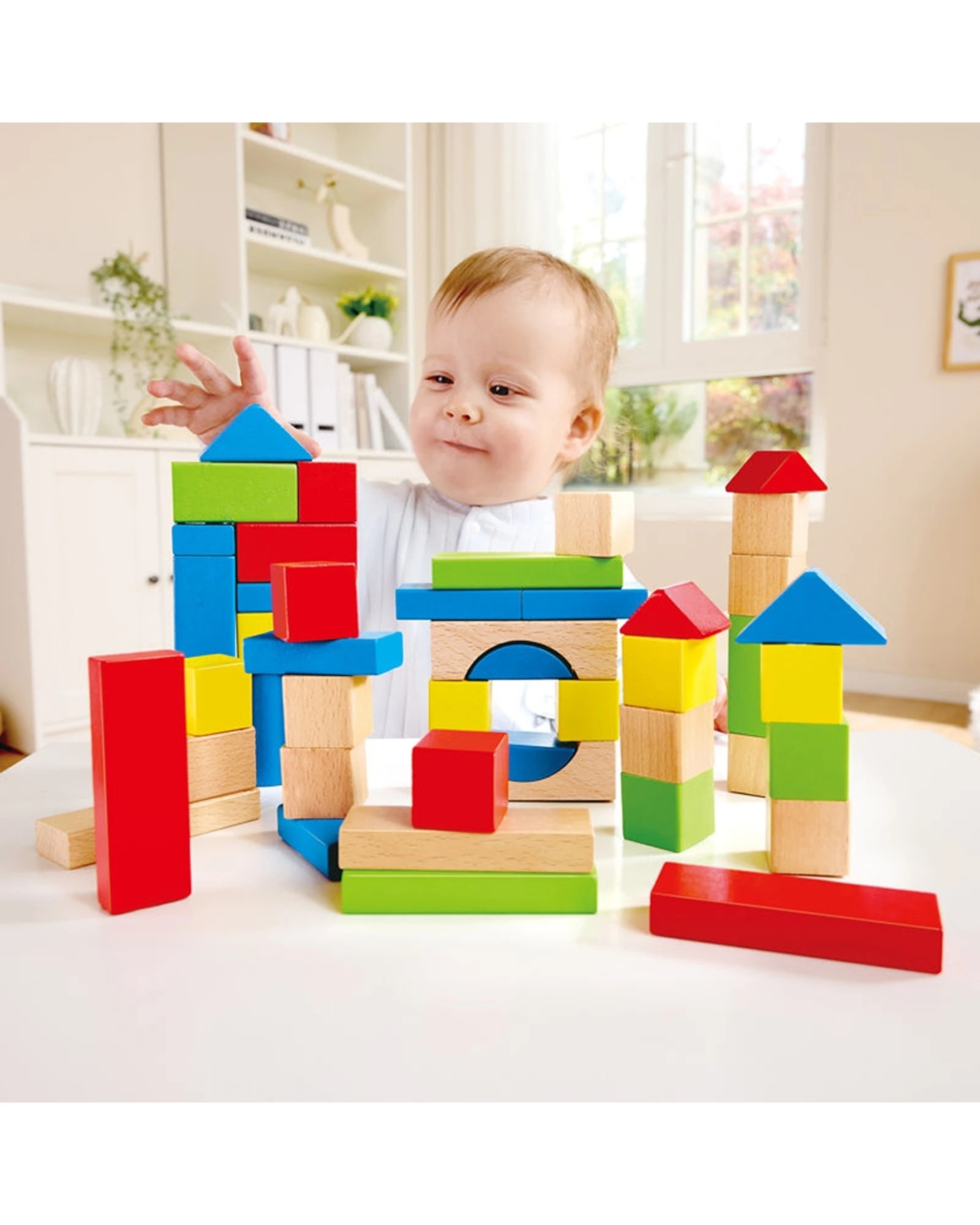 4 Hape Maple Blocks Wooden Building Set Durable Toy Kids Creative Construction Wood Blocks - Multi, 4 of 4