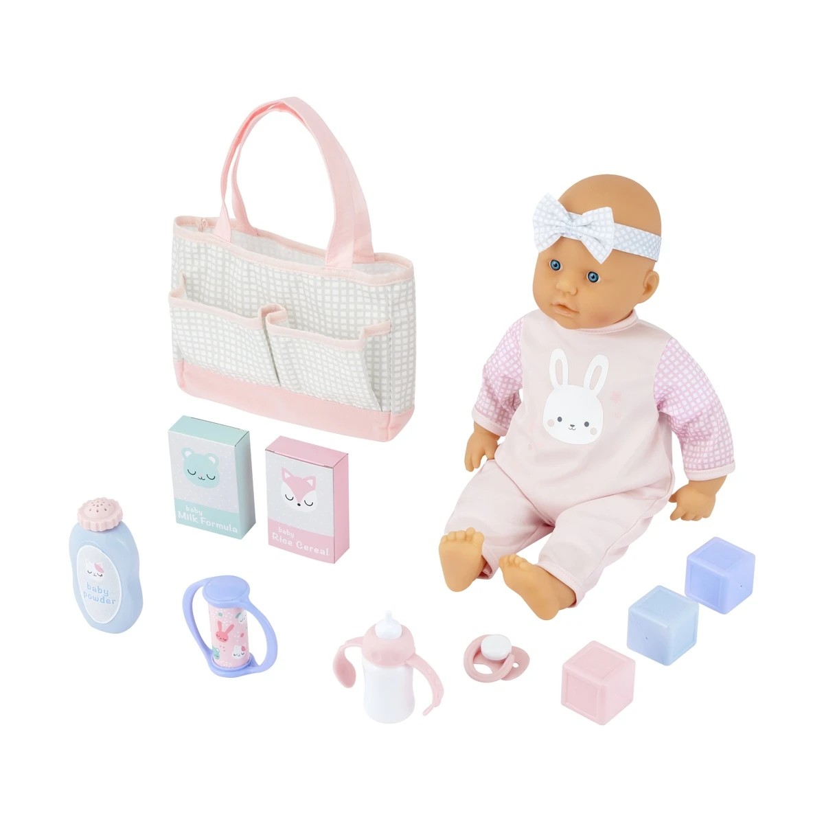 1 11 Piece Doll with Accessories Set, 1 of 10