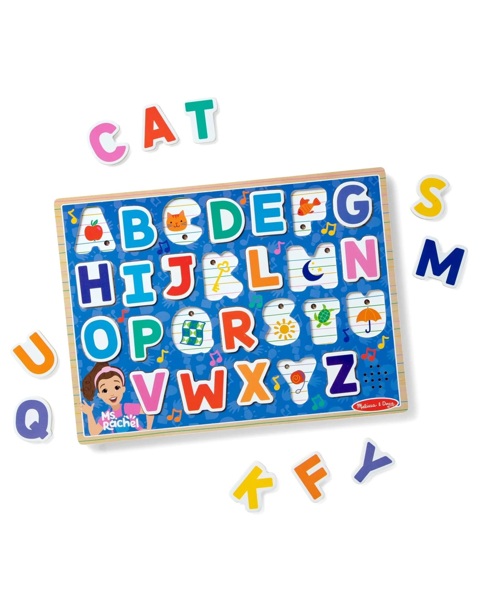 2 Melissa and Doug Ms Rachel Wooden Phonics Alphabet Sound Puzzle, 2 of 9