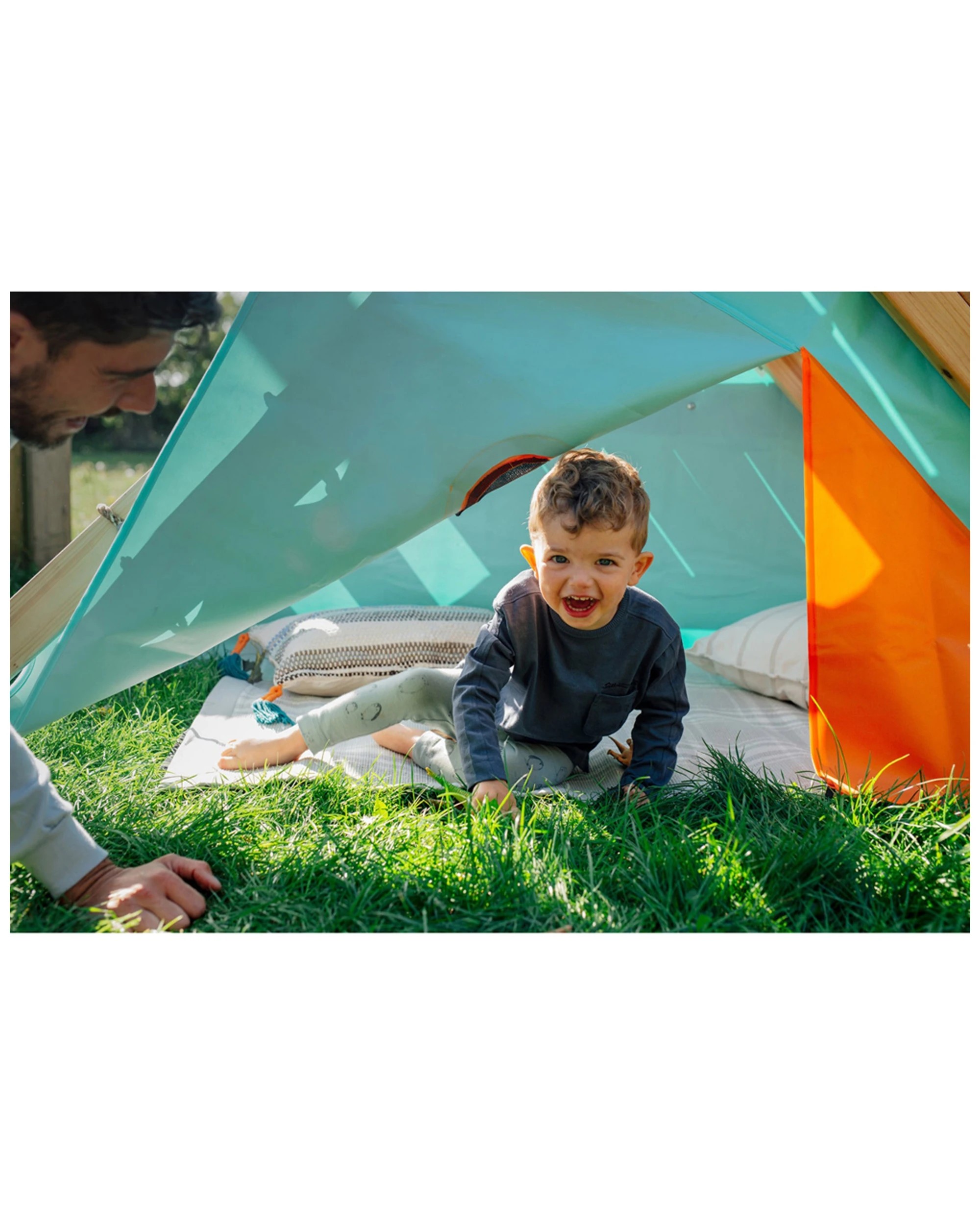 5 Plum Play Au My First Wooden Playcentre Toddler Climbing Frame With Slide - Blue, 5 of 8