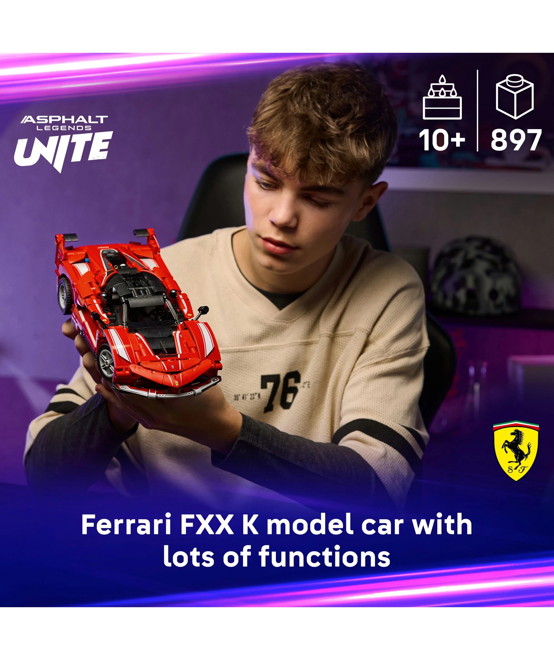 3 LEGO Technic Ferrari FXX K 42212, 3 of 10