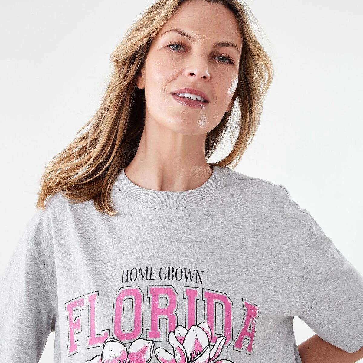 4 Short Sleeve Oversized Boyfriend T-shirt Magnolia, 4 of 5