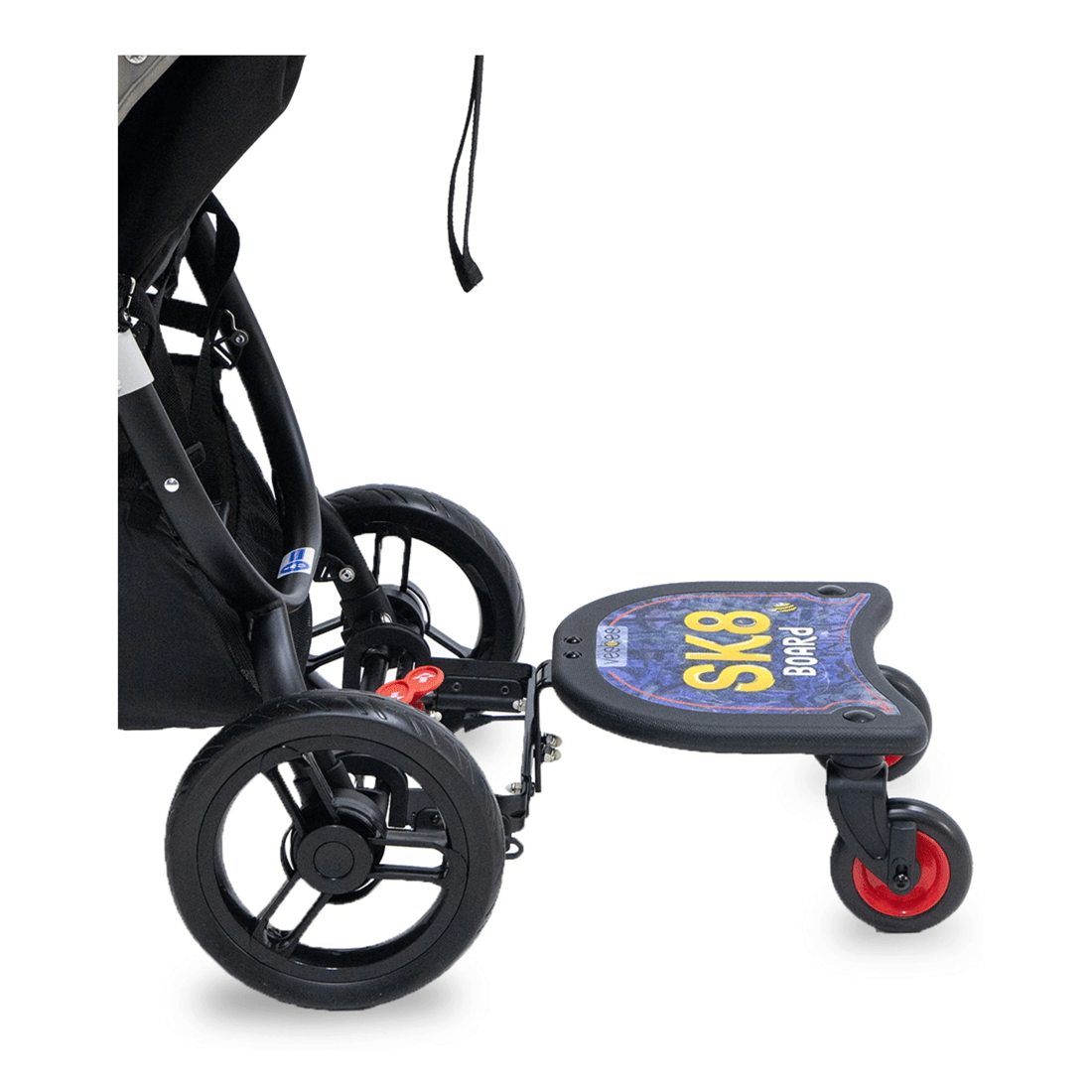 6 Vee Bee Sk8 Board Universal Stroller Ride-on Stand Toddler Accessory 15 Months Plus
 - Black, 6 of 7