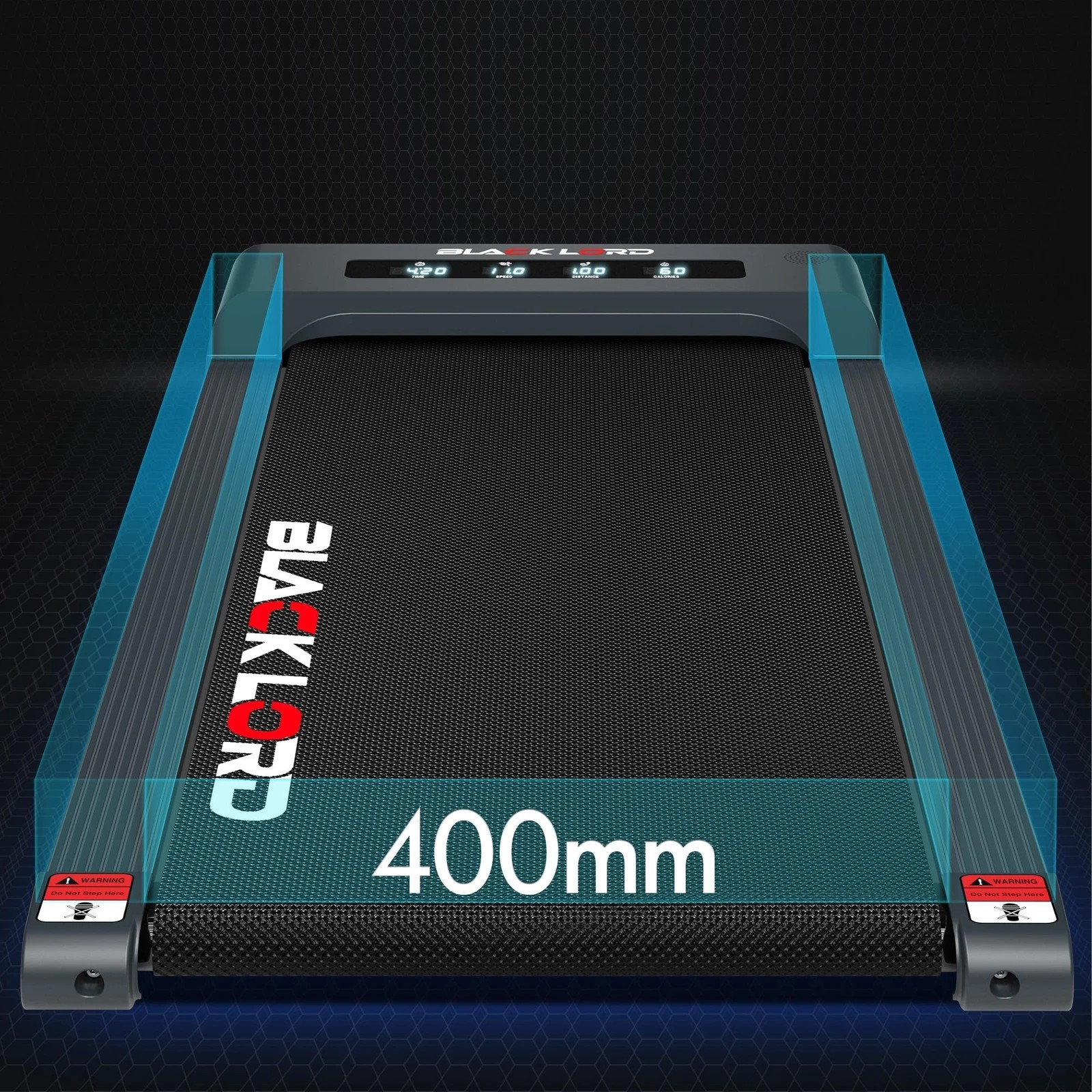 8 Black Lord Treadmill Electric Walking Pad Under Desk Home Gym 40cm Belt - Grey, 8 of 10