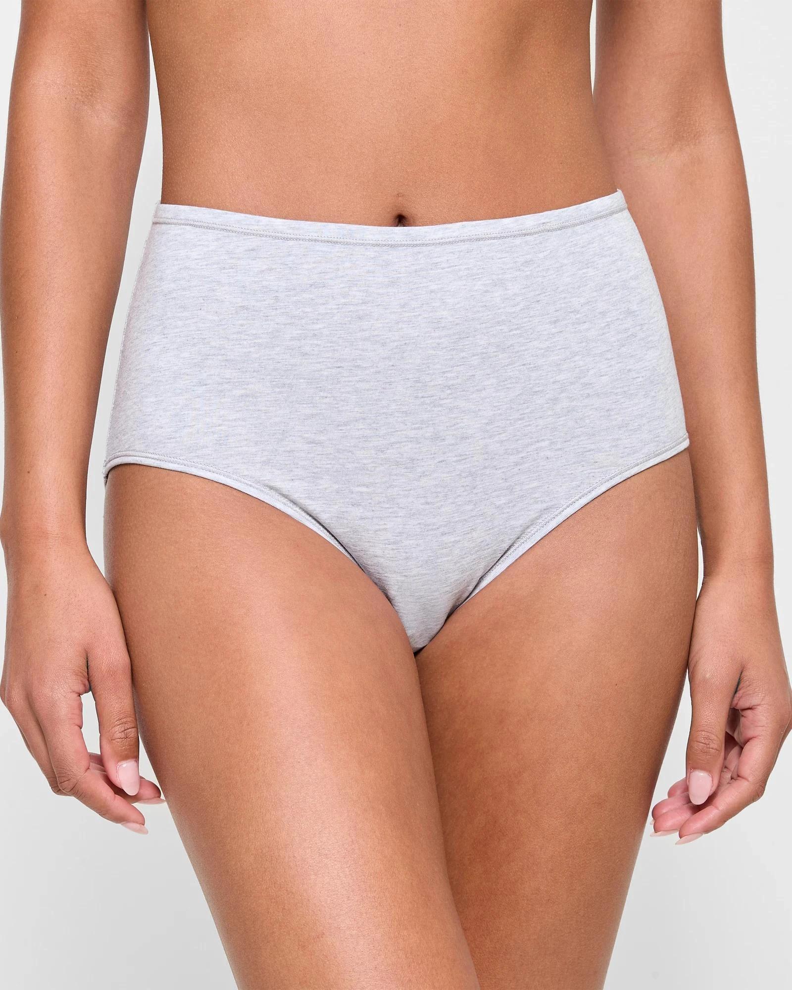 2 Target Woman 2 Pack Super Soft Full Briefs GREY MARLE / WHITE, 2 of 4