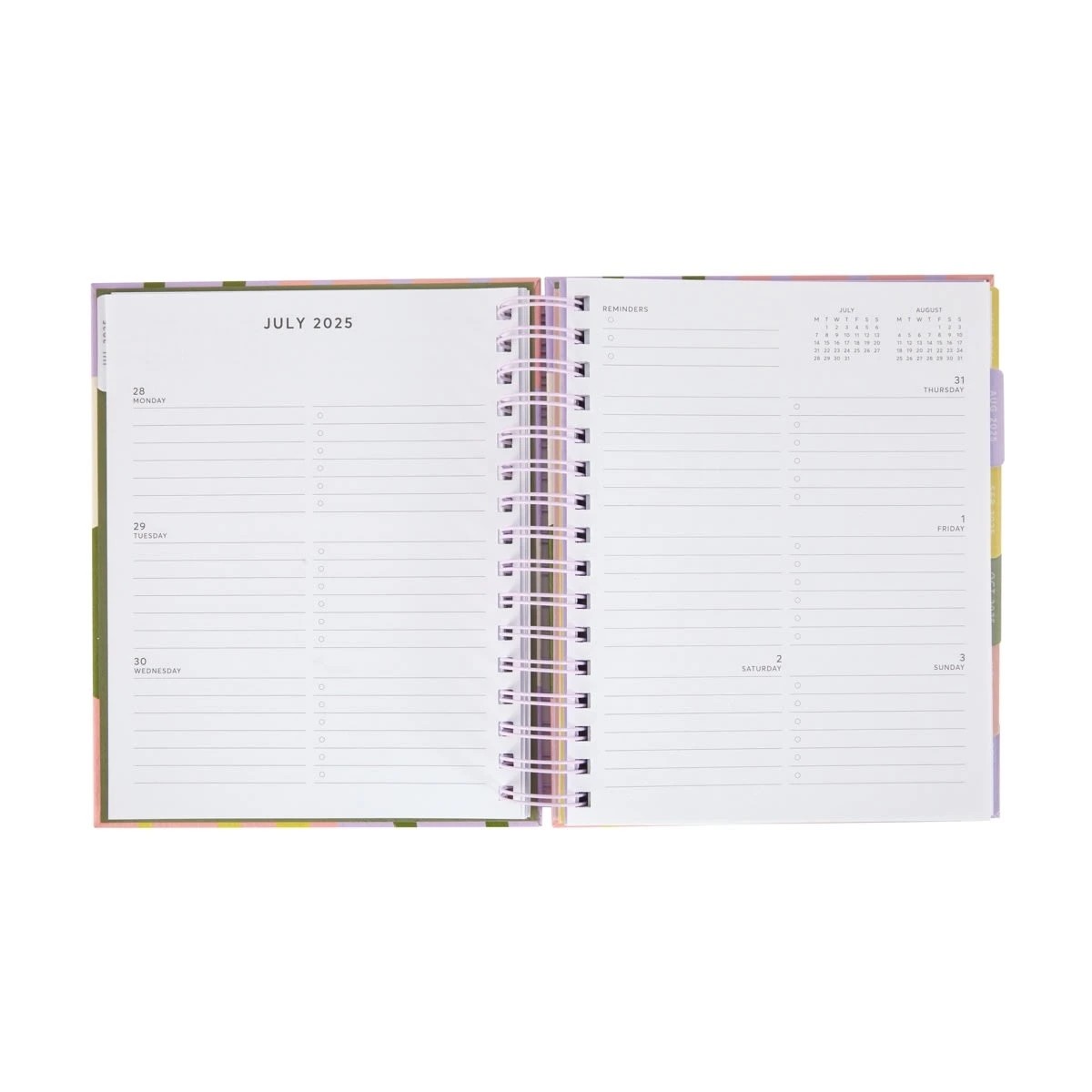 6 25-26 18-Month Spiral Planner - Abstract, 6 of 7