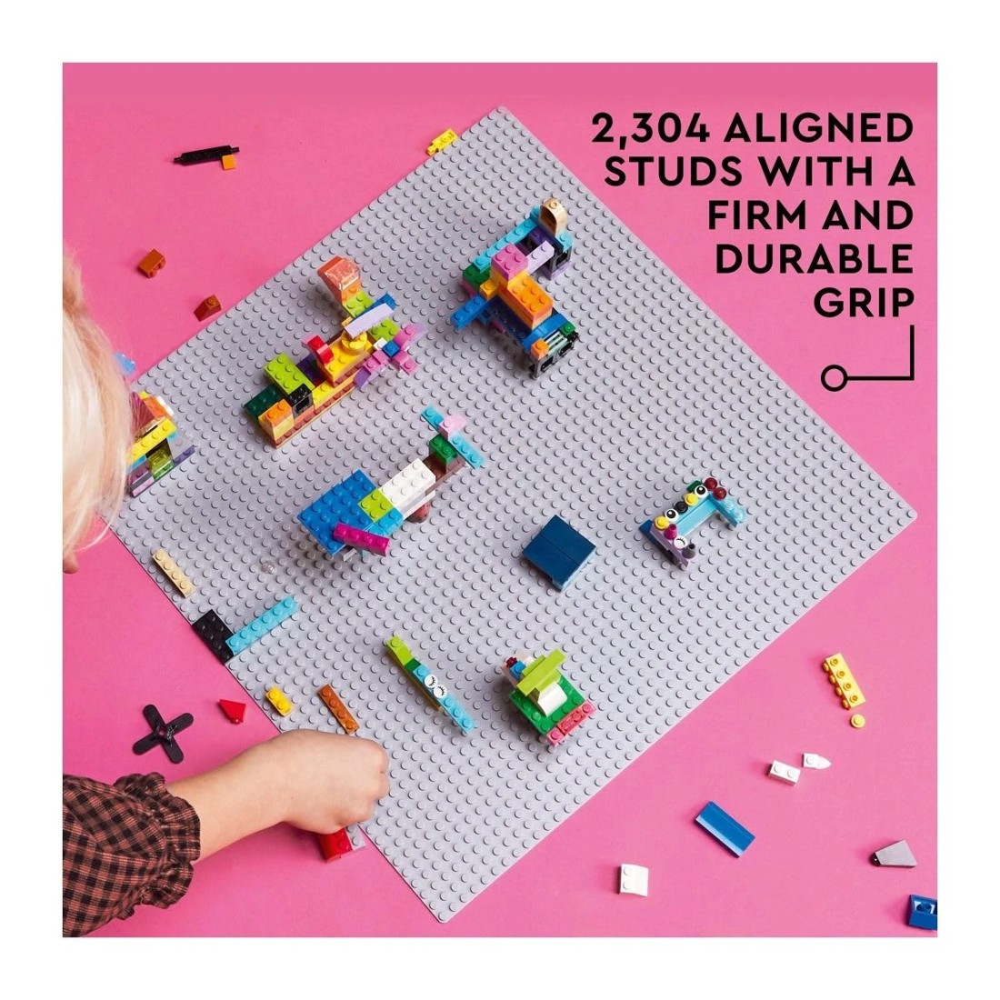 4 LEGO Classic Gray Baseplate 11024, 4 of 10