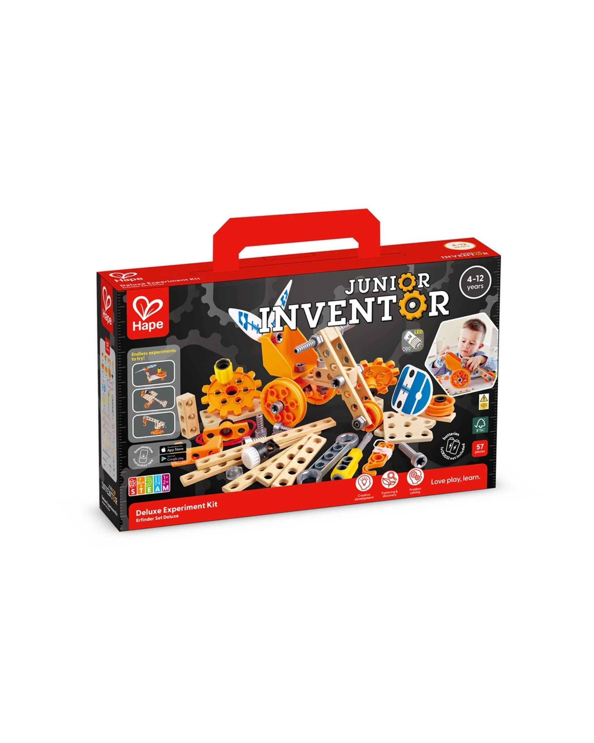 2 Hape Deluxe Experiment Kit With Pulleys Propellers And LED Light For Kids - Multi, 2 of 4