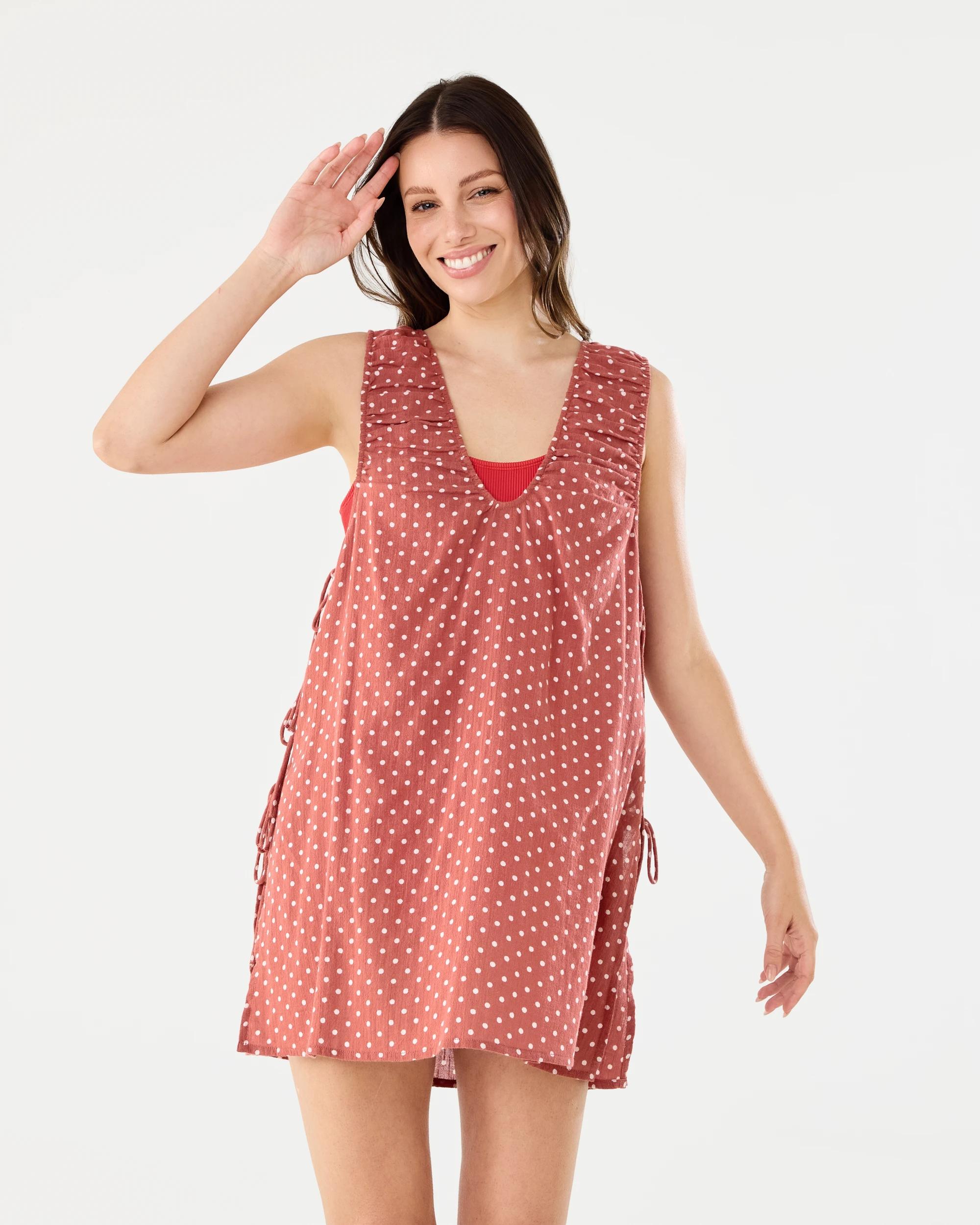 1 Side Tie Beach Dress Marspot, 1 of 8