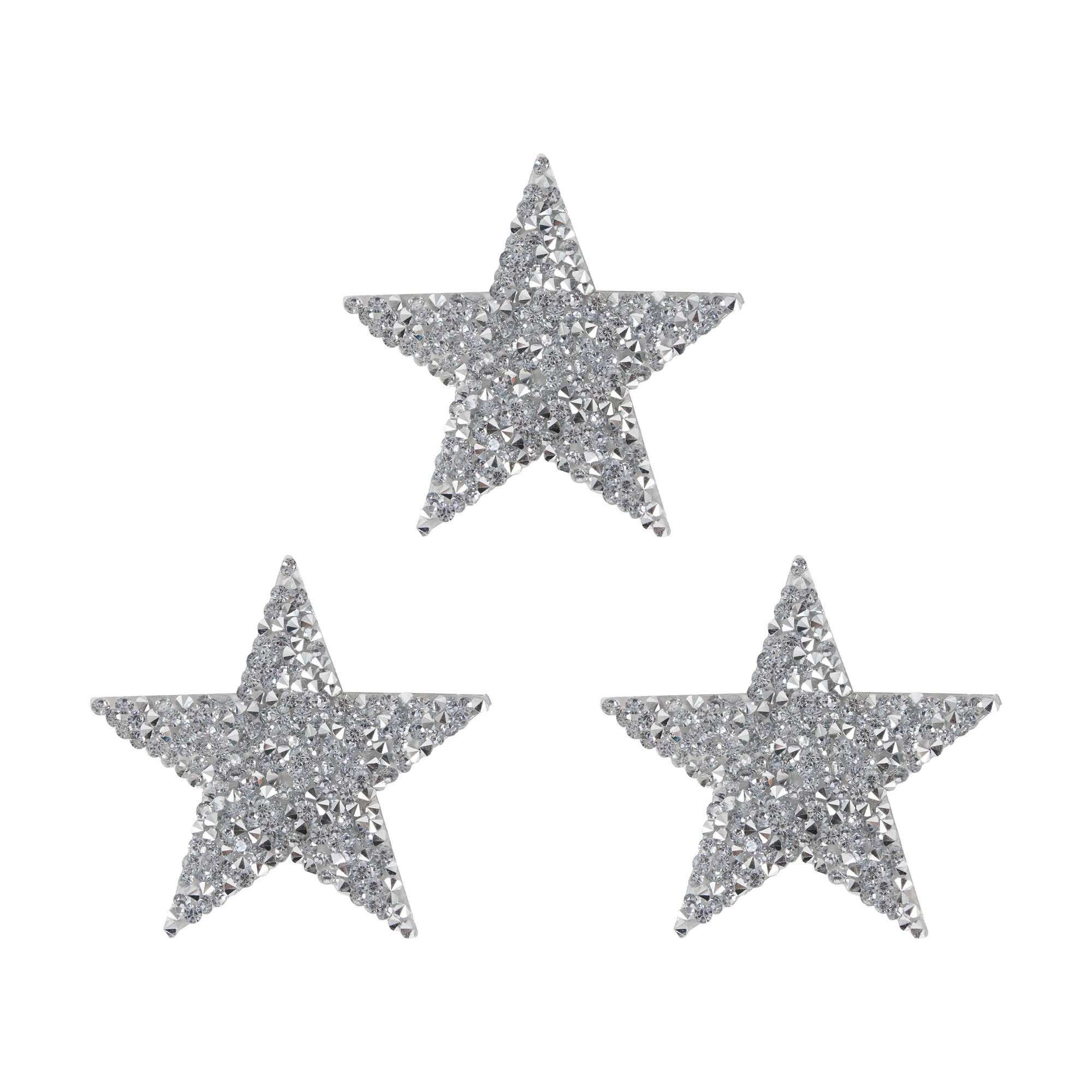 2 3 Piece Rhinestone Patches - Star, 2 of 2