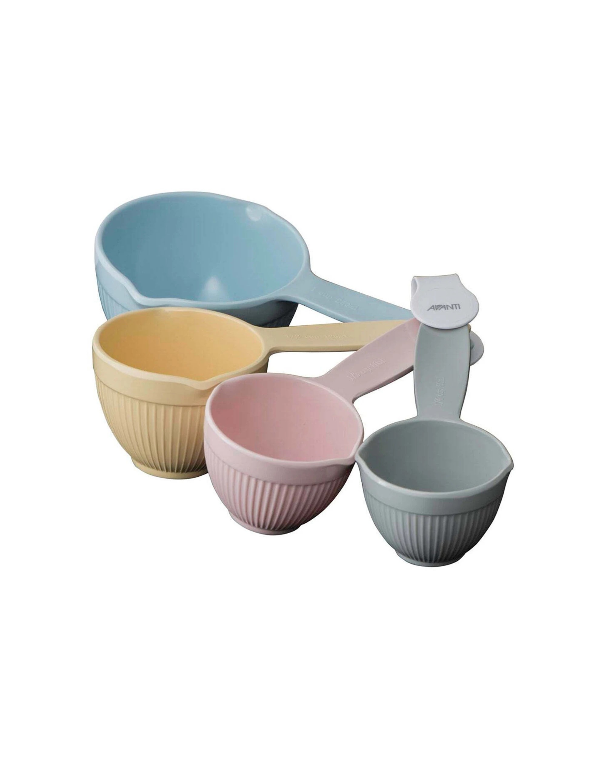 1 Avanti 4 Pc Melamine Ribbed Measuring Cup Set 60ml 80ml 125ml 250ml, 1 of 1