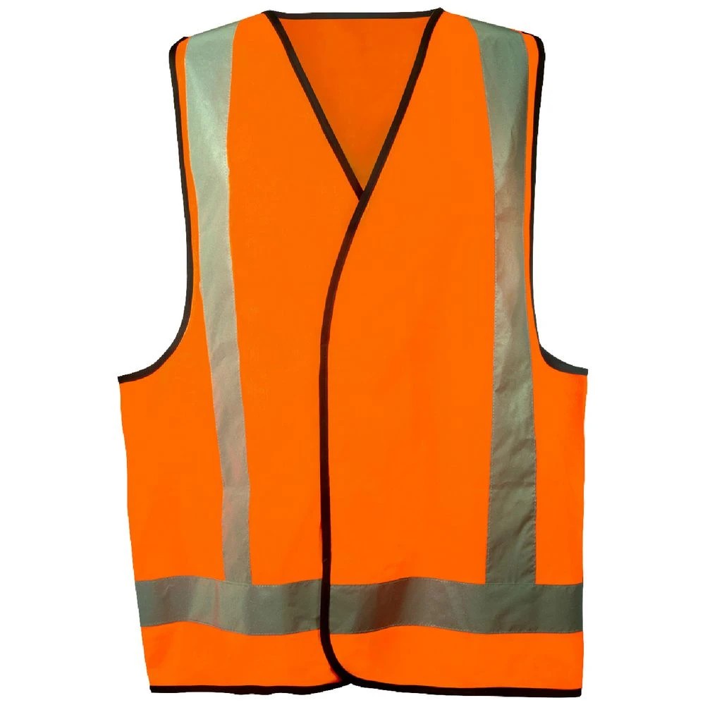 1 Trafalgar Hi-Vis Safety Vest Orange L, 1 of 2