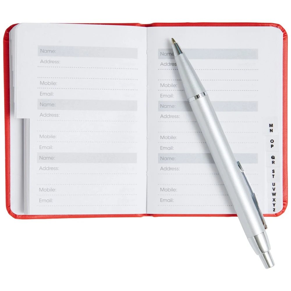 1 J.Burrows Pocket Address Book Red, 1 of 3