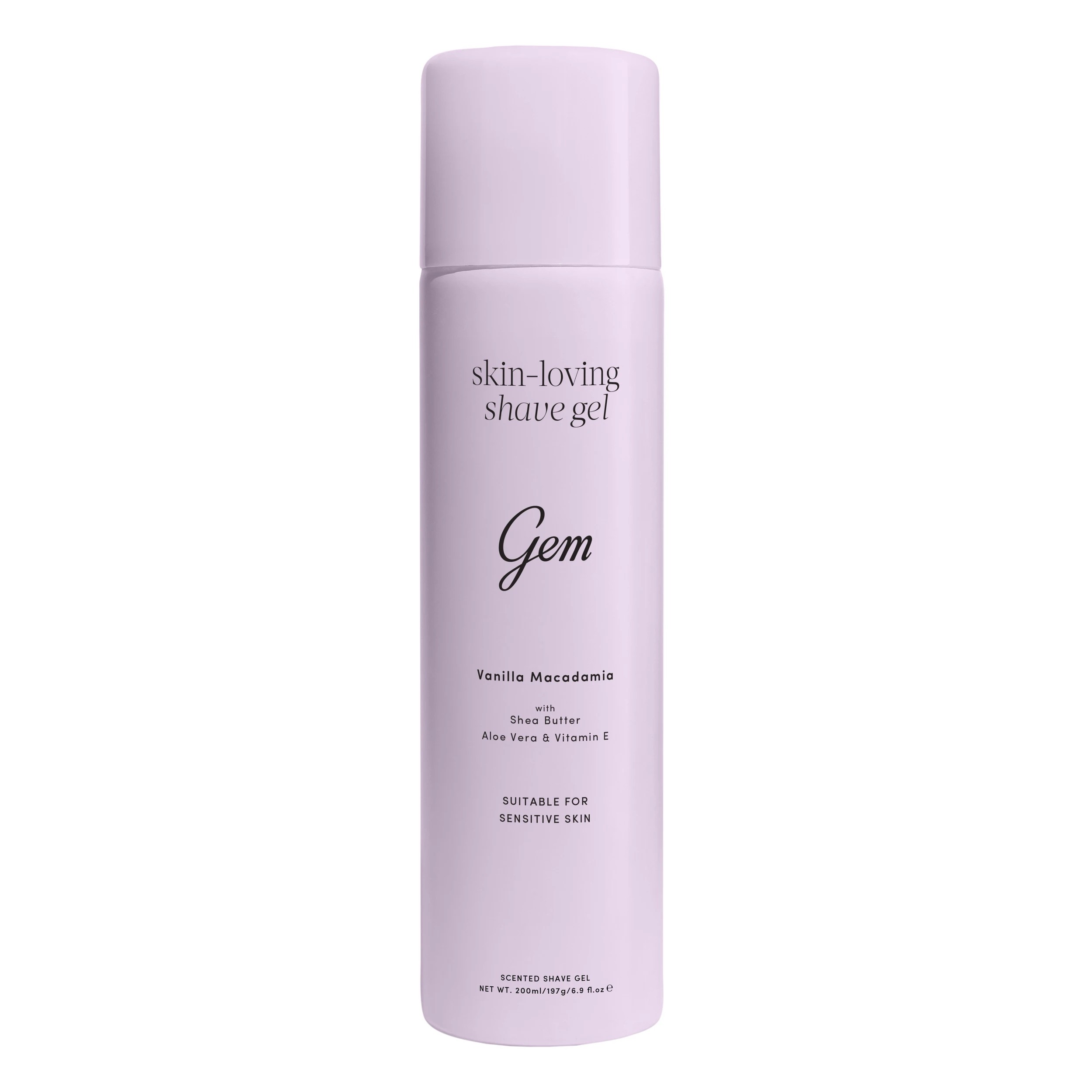 1 Gem Vanilla Macadamia Skin-Loving Shave Gel 195g - Shea Butter, Aloe Vera and Vitamin E, 1 of 6