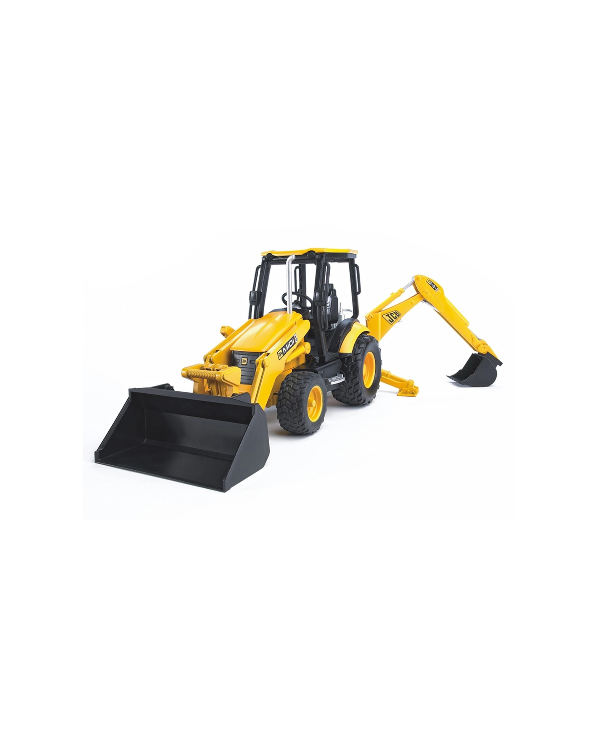 1 Bruder Jcb Backhoe Loader Toy 1 16 Scale 34cm Kids Construction Vehicle Age 3 Plus - Yellow, 1 of 5