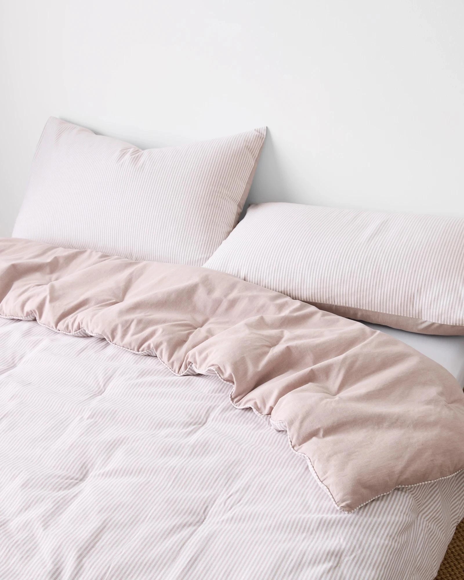 2 Target Hampton Stripe Comforter Set - Queen Bed - Natural, 2 of 3