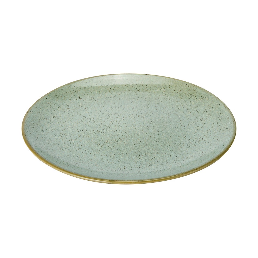 3 Green Glazed Dinner Plate, 3 of 5