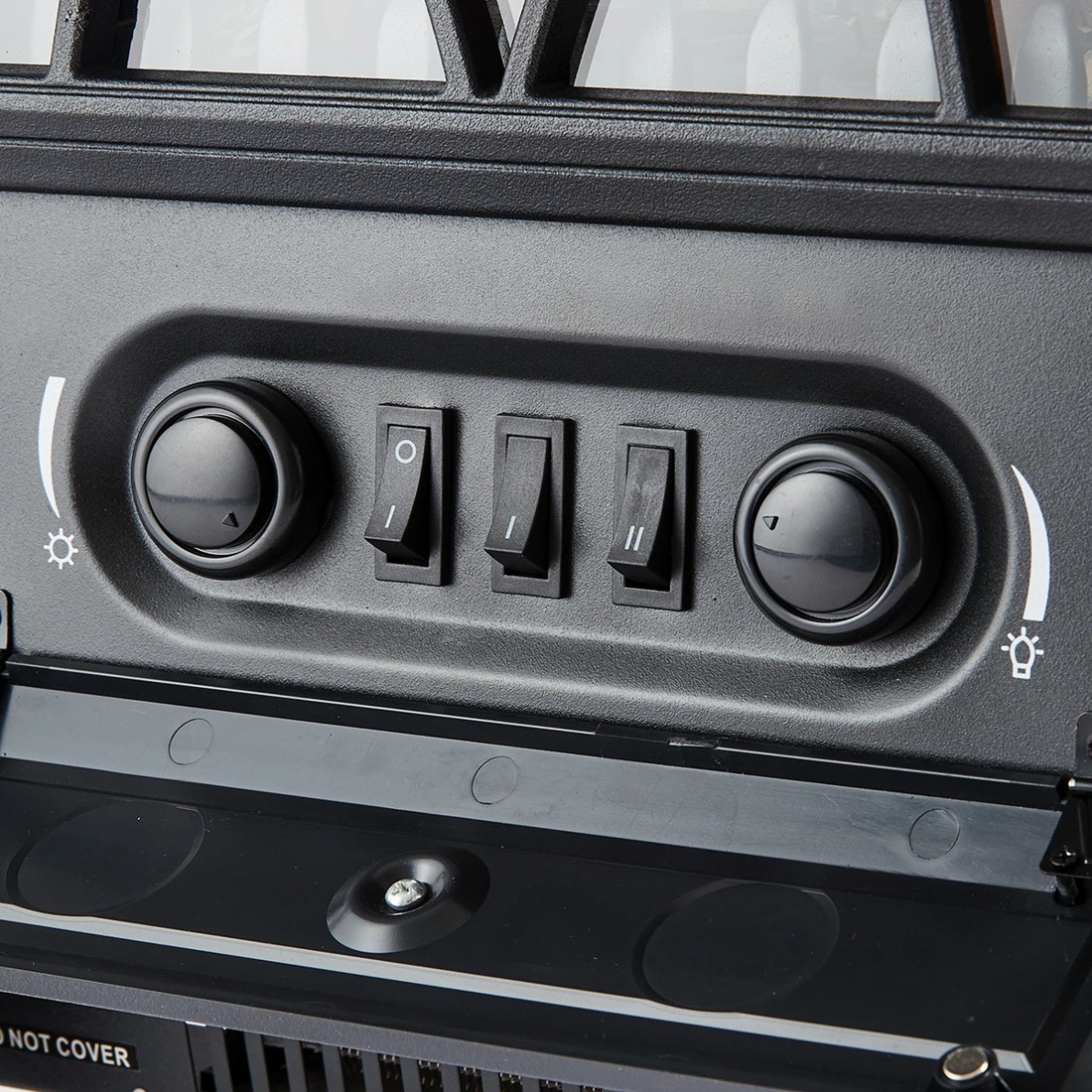 9 Electric  Fireplace Heater - Black, 9 of 10