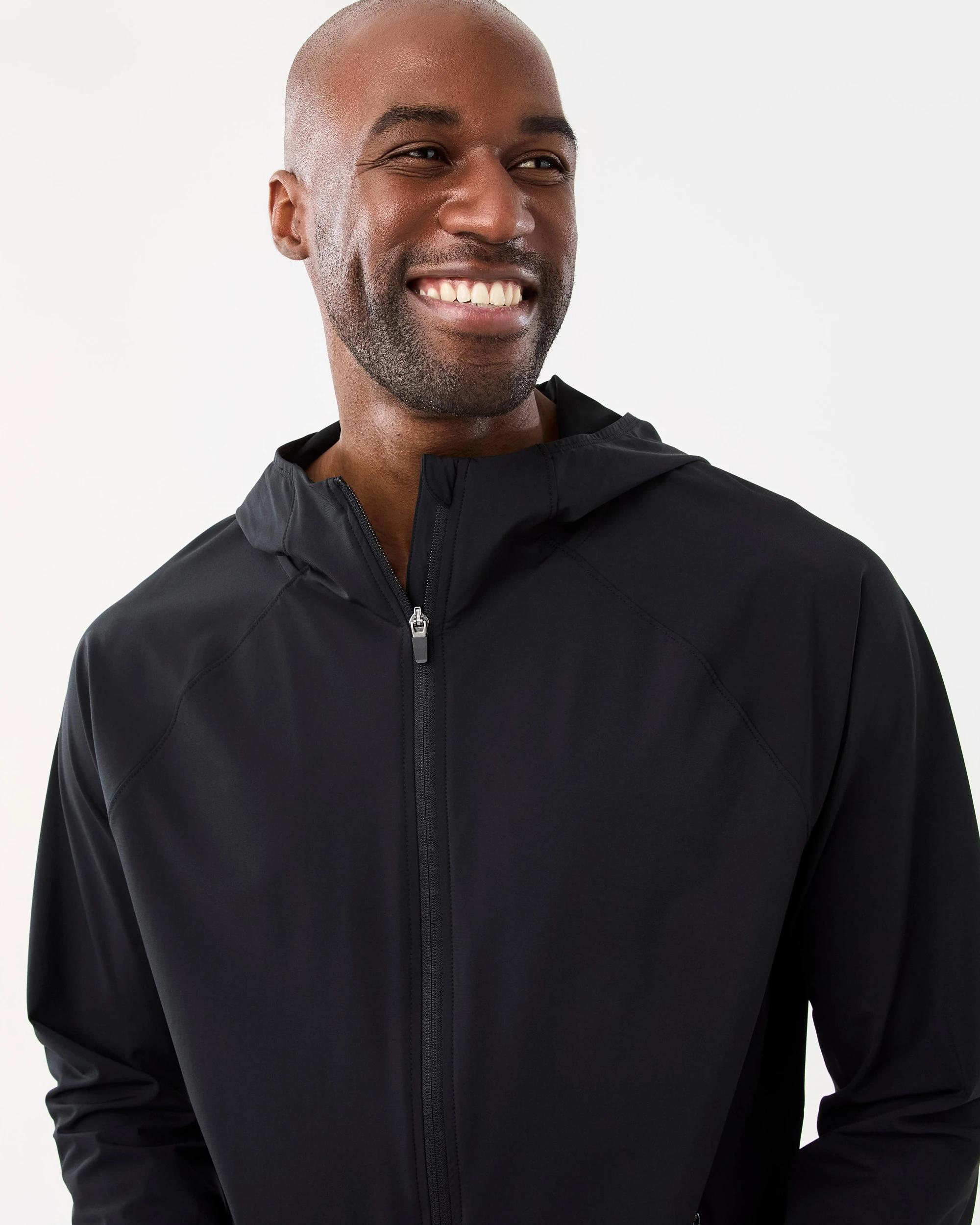 4 Active Mens Everyday Lightweight Jacket Black, 4 of 8