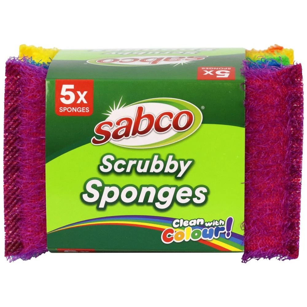 3 Sabco Scrubby Sponges Rainbow 5 Pack, 3 of 4