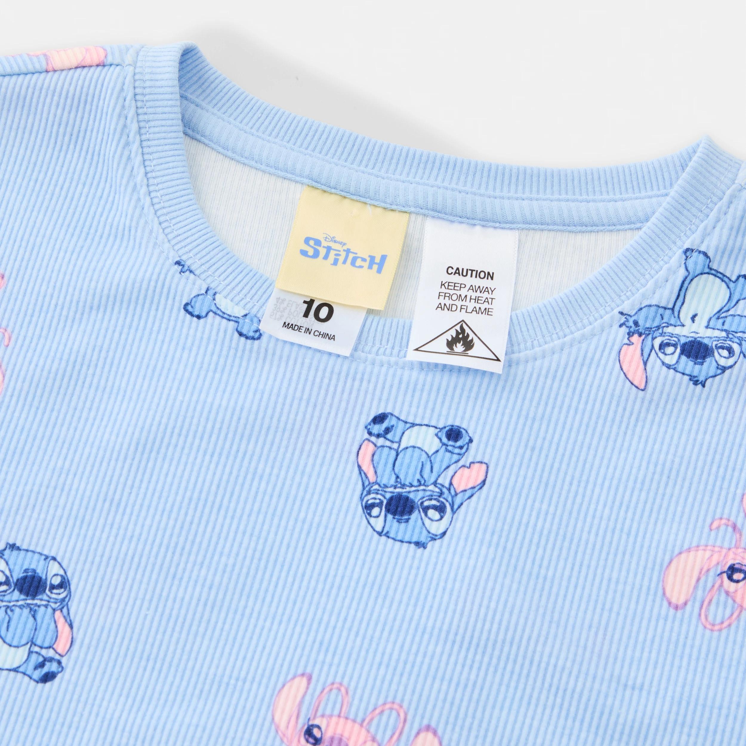 6 Disney Stitch License Rib Pyjama Set Bg Stitch, 6 of 7