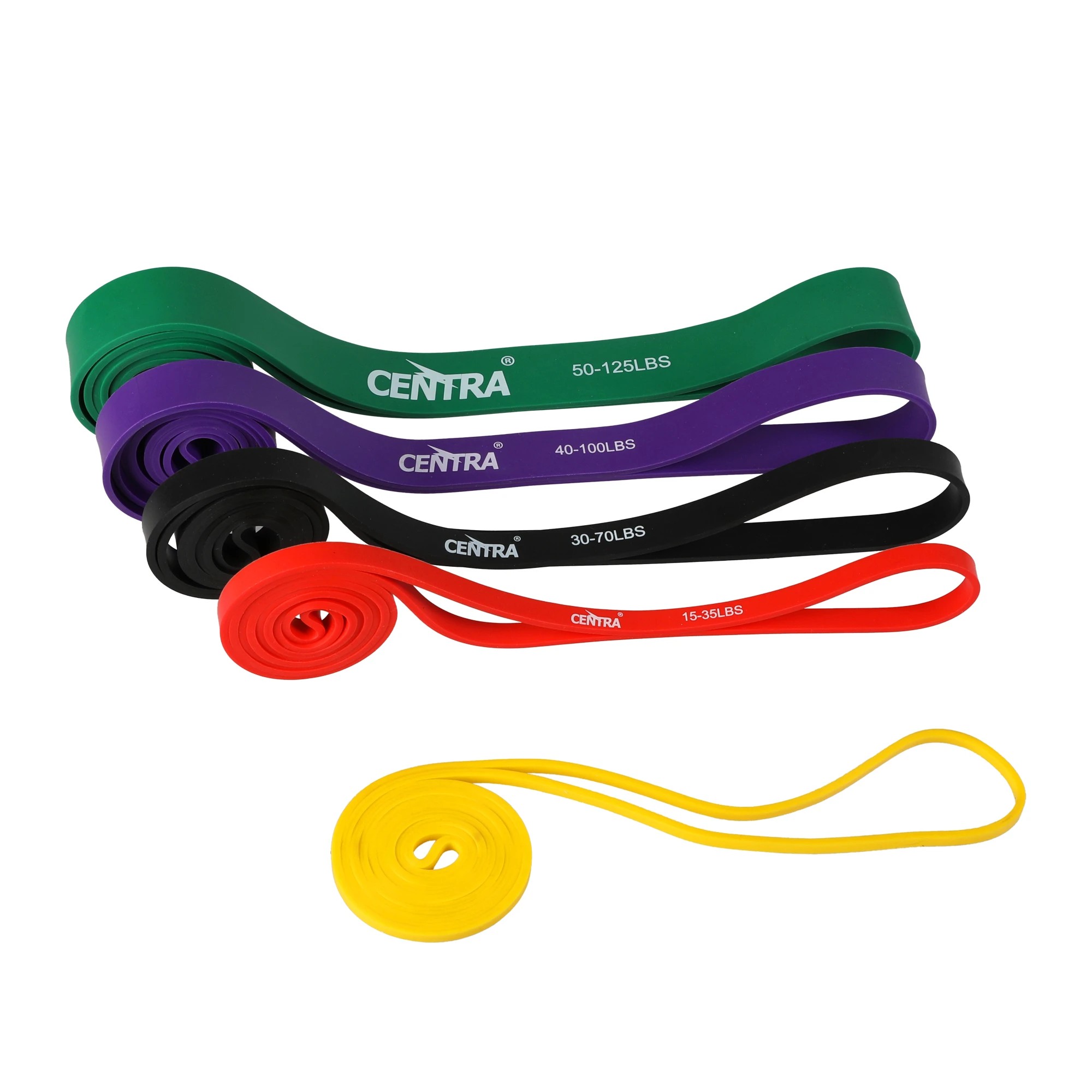 2 Centra Resistance Bands Heavy Duty Strength Fitness Exercise Loop Gym Yoga 11Pcs, 2 of 7