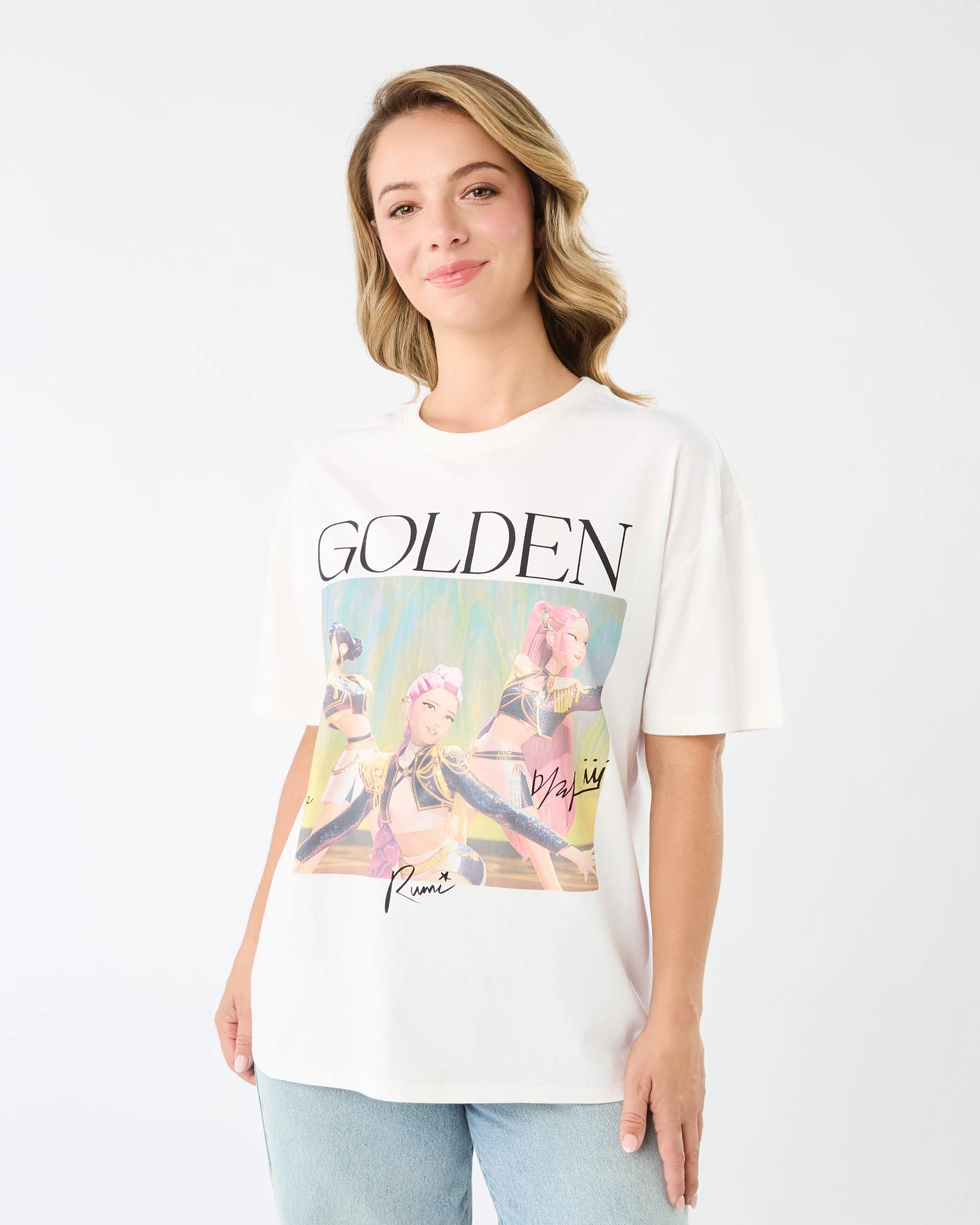 1 KPop Demon Hunters License Short Sleeve Premium Oversized T-shirt Kpopgolden, 1 of 6