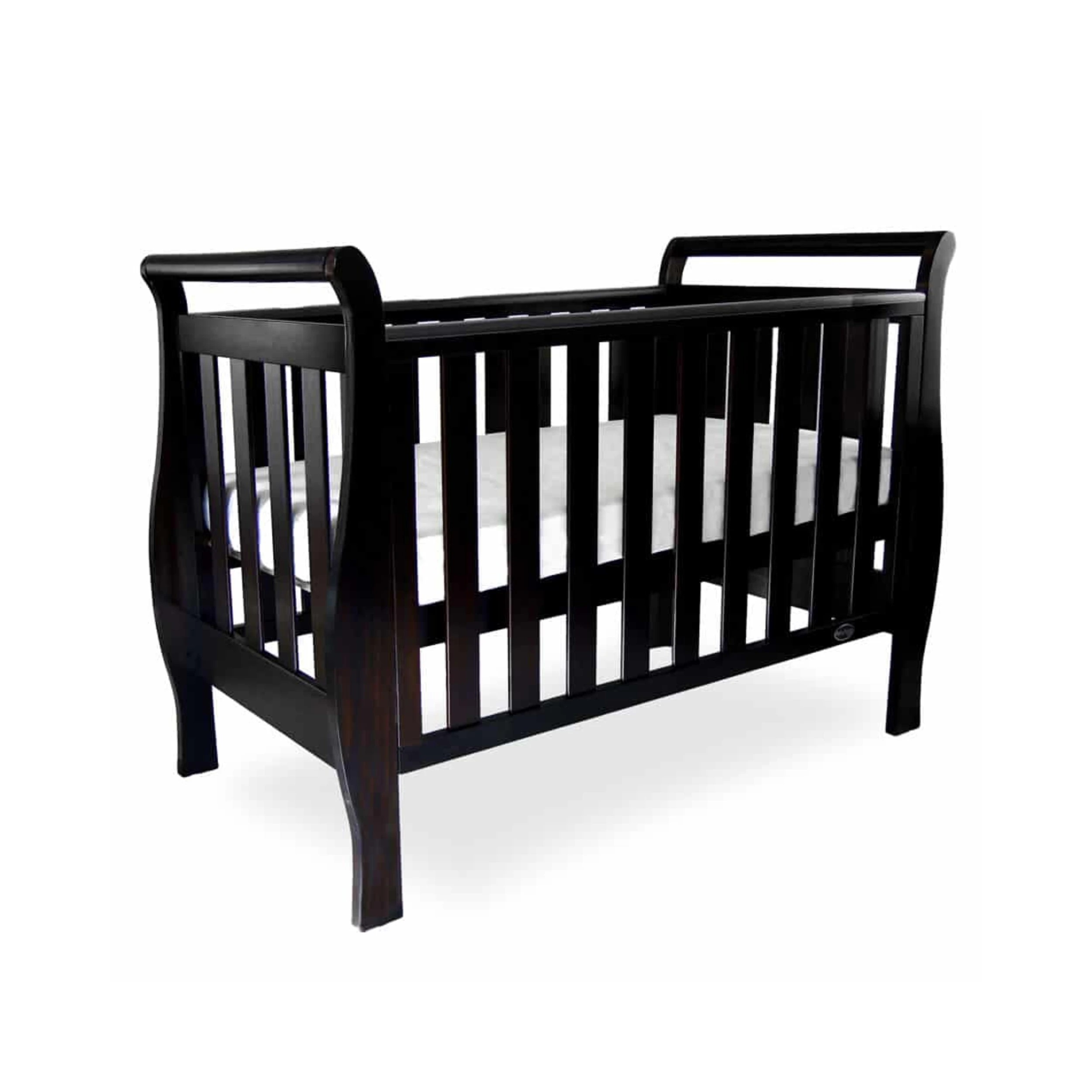 1 Babyhood Georgia Sleigh Cot Luxx - Natural, 1 of 5