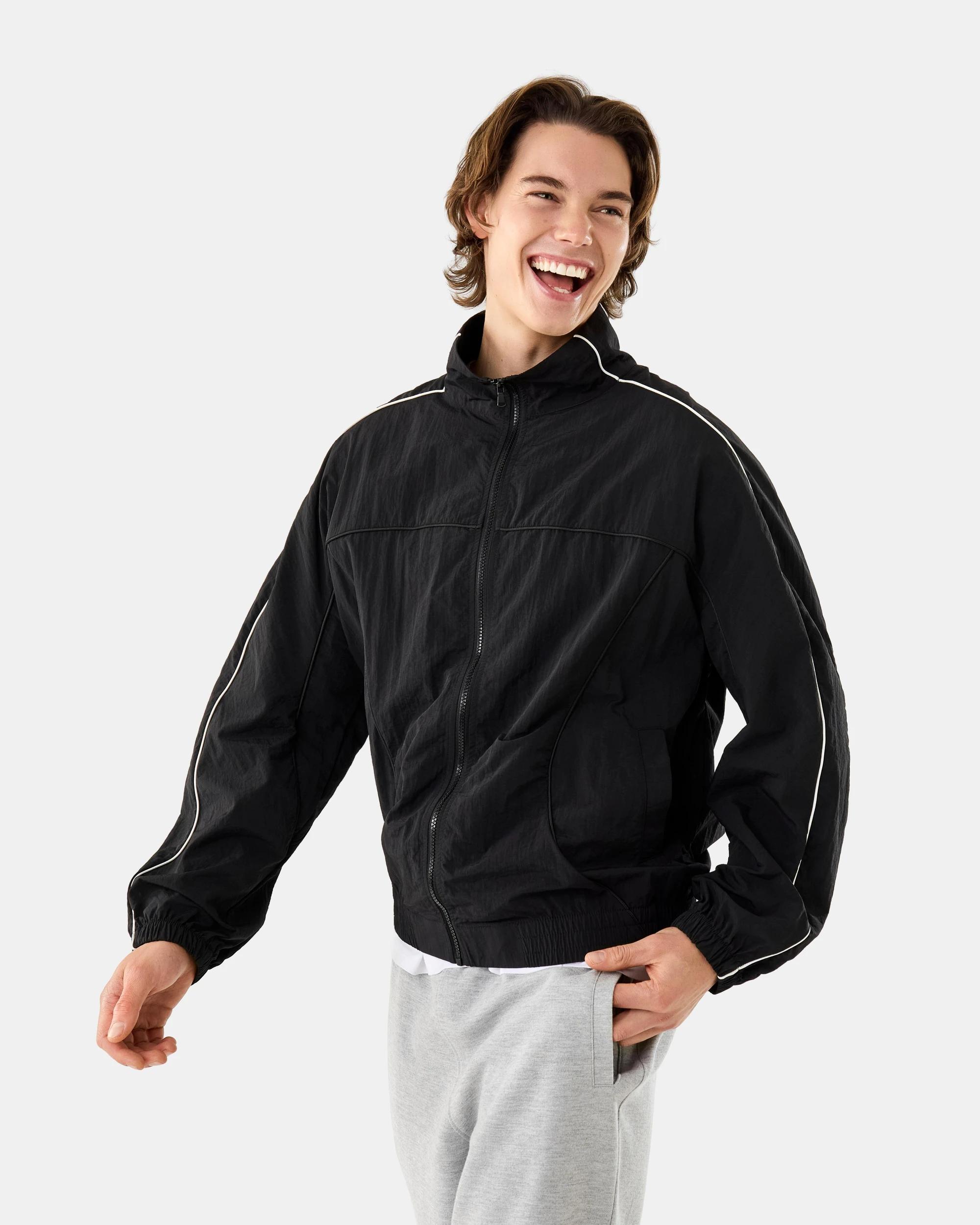 1 Piped Jacket Black, 1 of 8