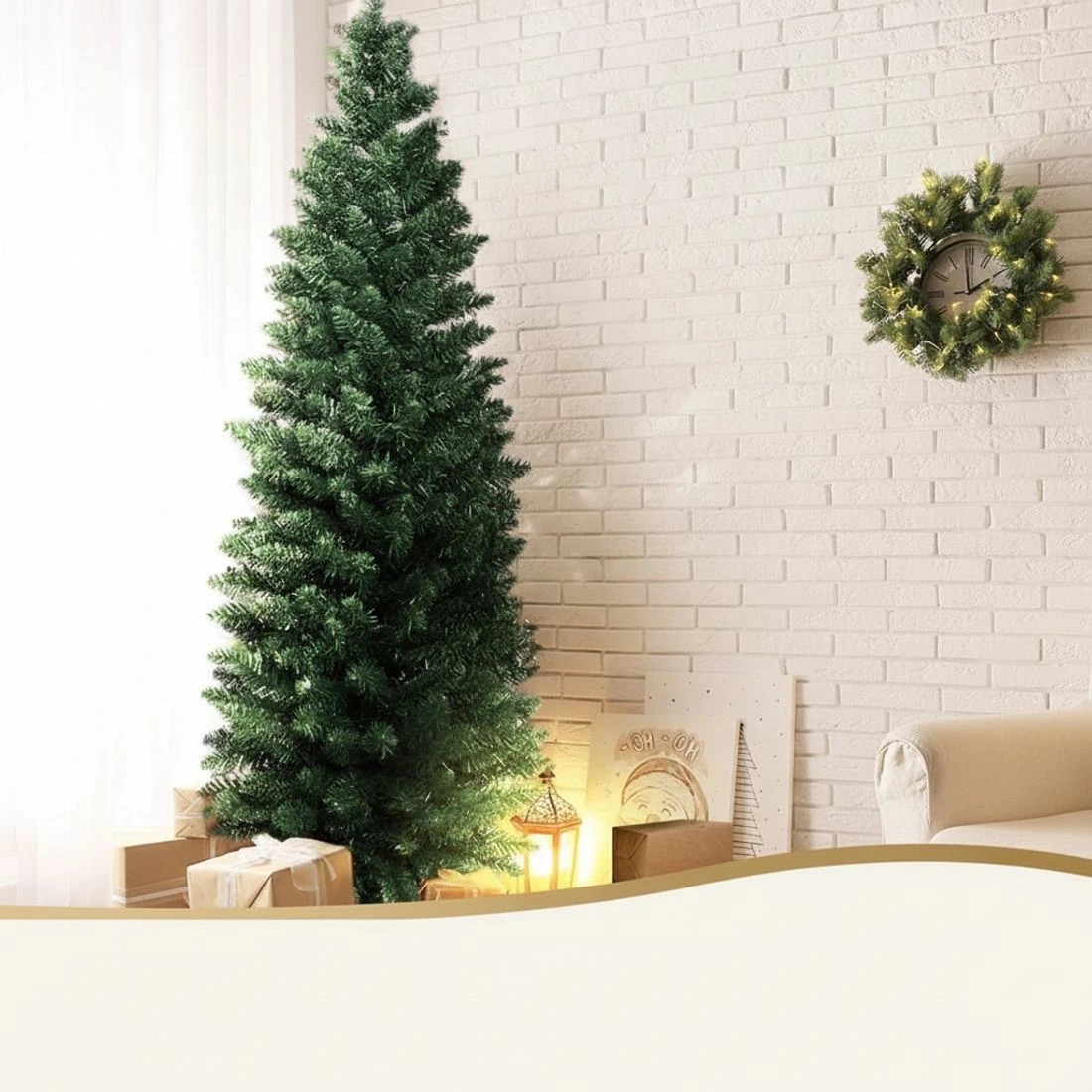 5 Jingle Jollys Christmas Tree 1.8m Xmas Tree Decorations Green 300 Tips Lush Foliage Sturdy Stand Easy Assembly - Green, 5 of 8