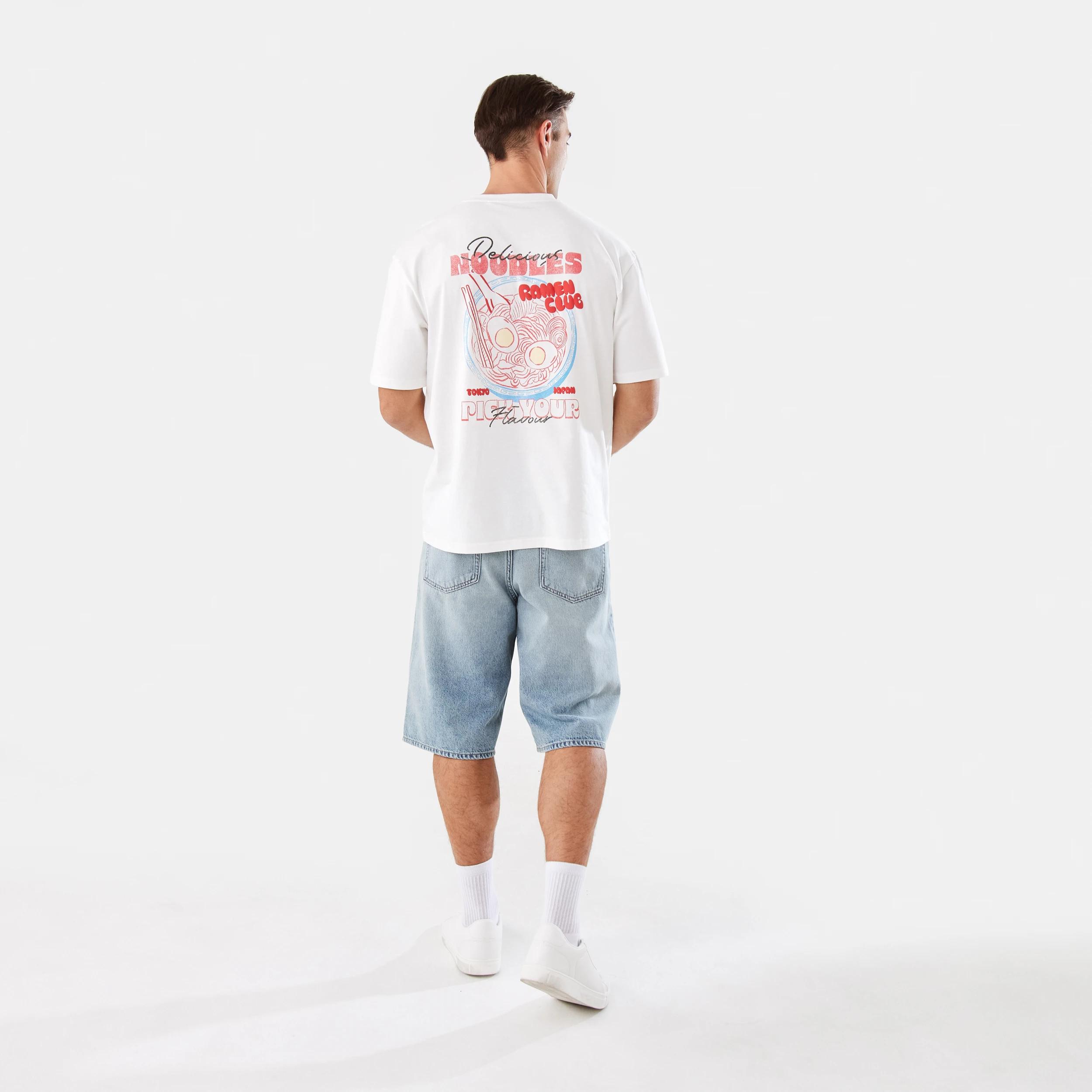 4 Oversized Graphic T-shirt Whte Ramen, 4 of 7