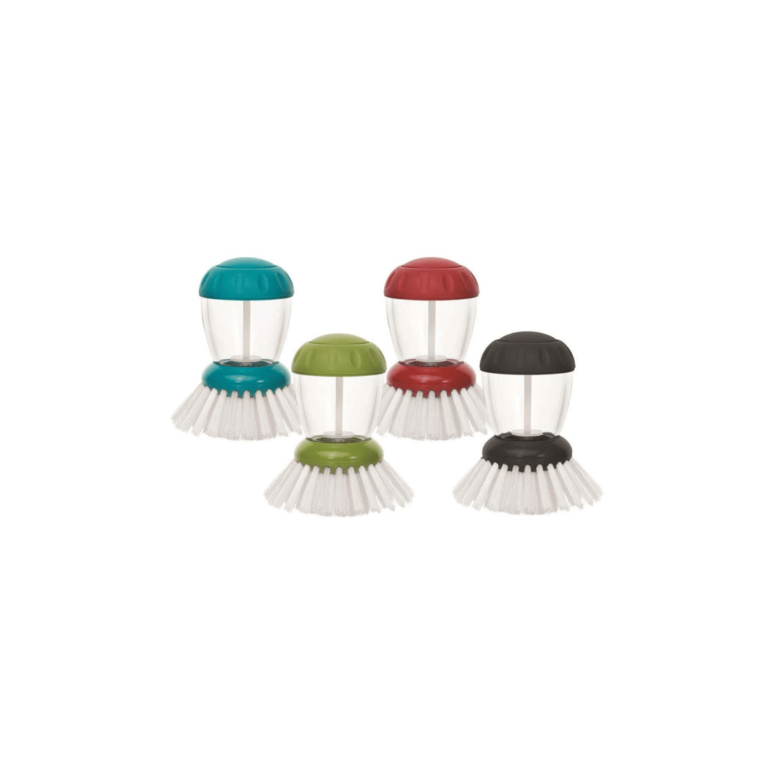 2 Avanti Nylon Dish Cleaning Brush With Soap Dispenser - Sturdy Bristles
 - Black, 2 of 3