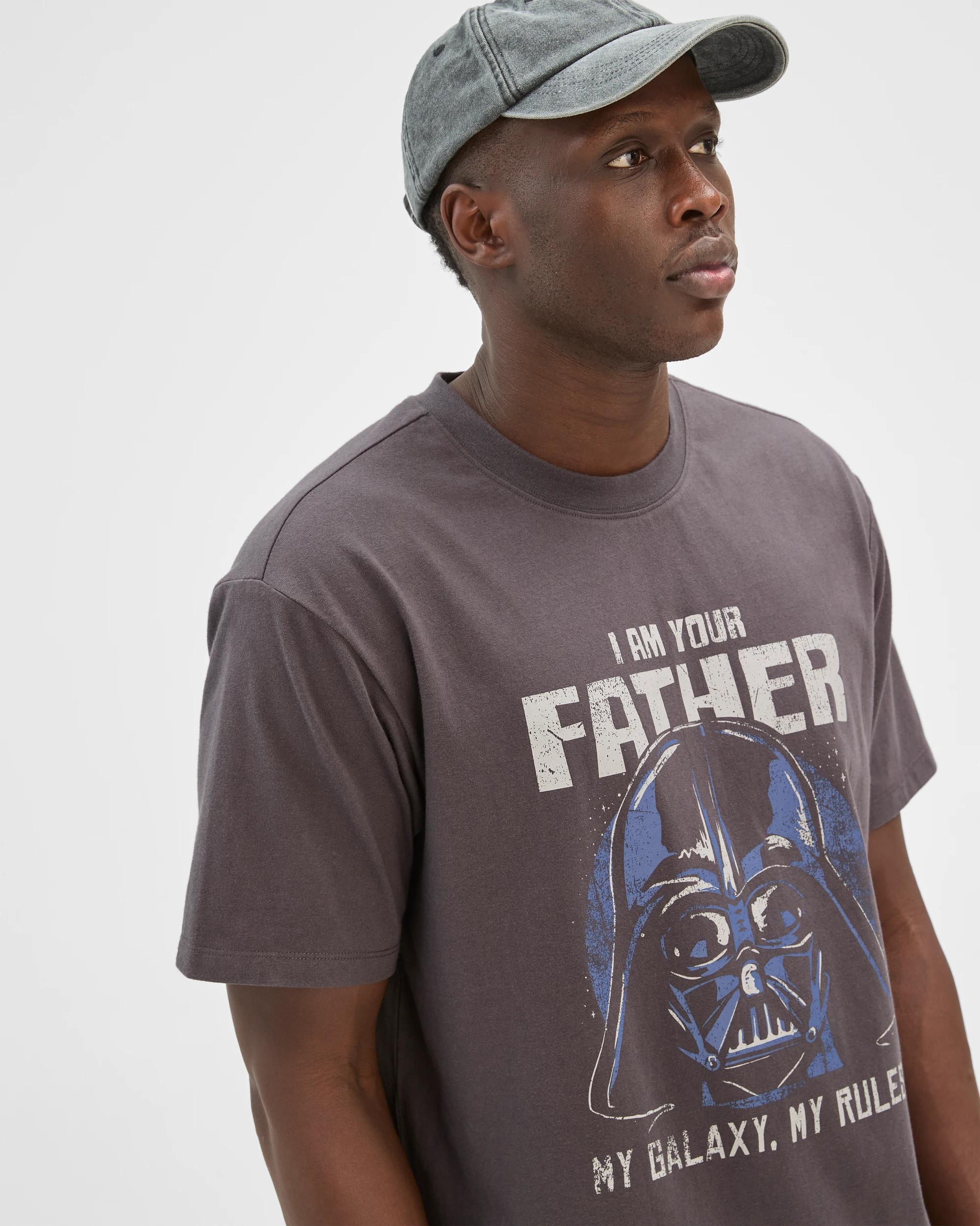 1 Disney Star Wars Australian Cotton I Am Your Father T-Shirt DARK GREY, 1 of 7