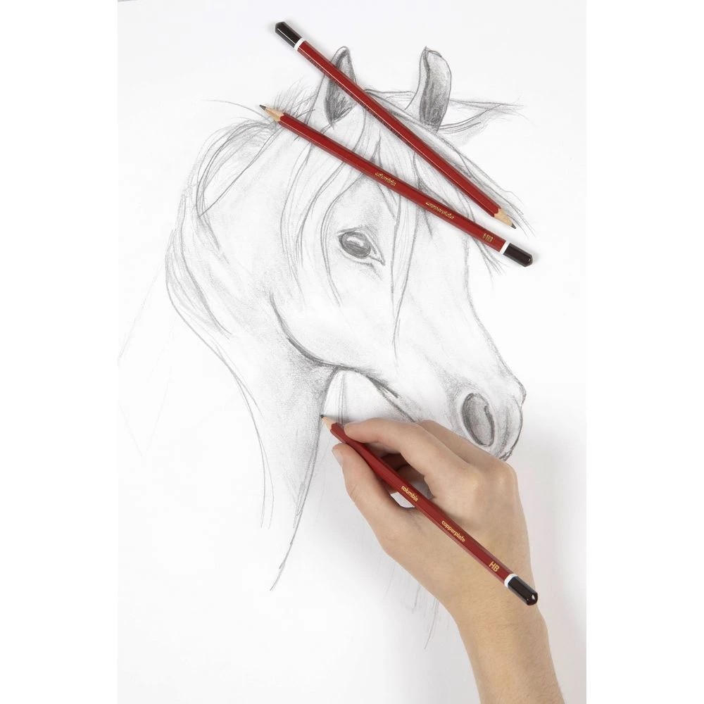 3 Columbia Copperplate Hexagonal Graphite Pencil HB, 3 of 3