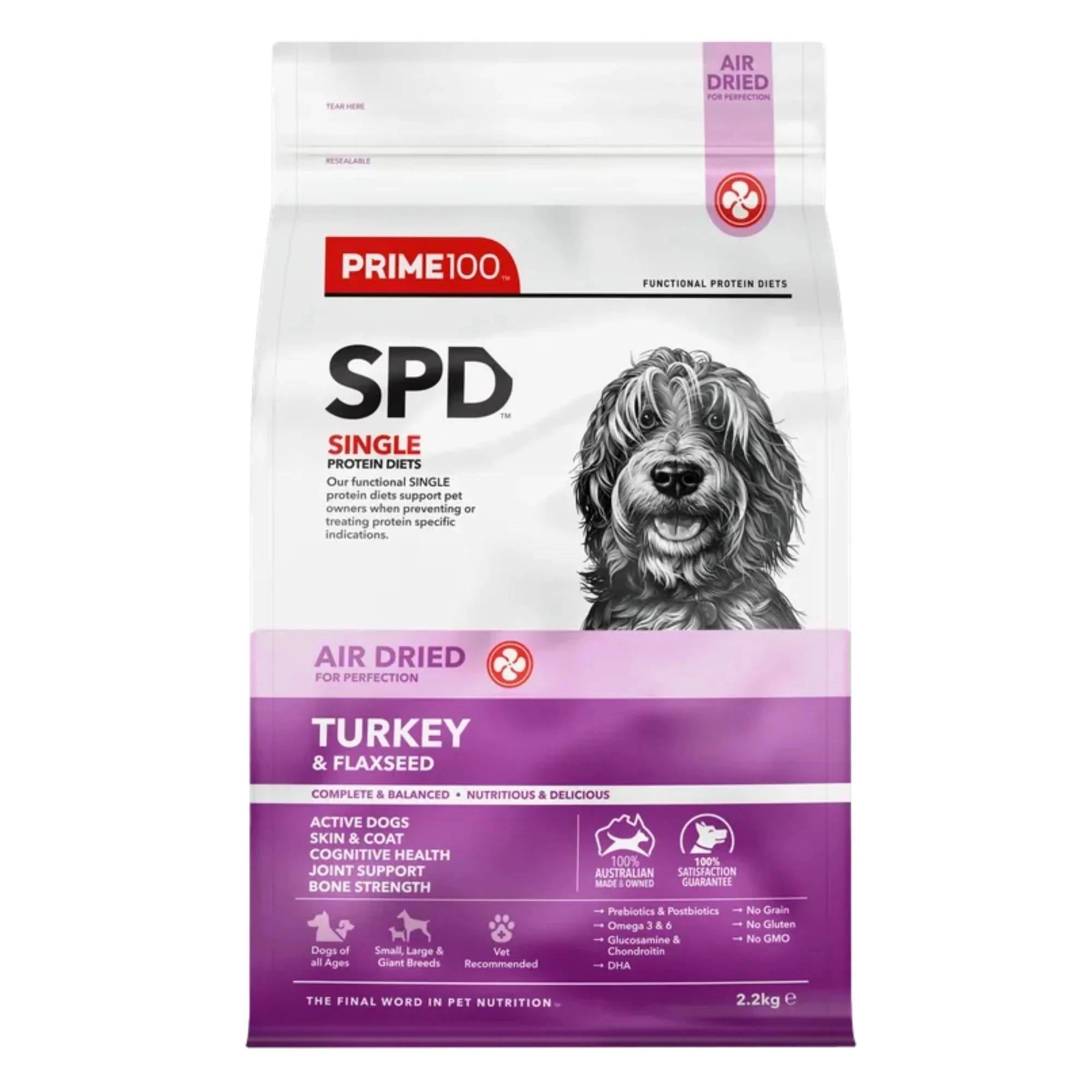 1 Prime 100 Spd Turkey & Flaxseed Air Dried 2.2kg, 1 of 1