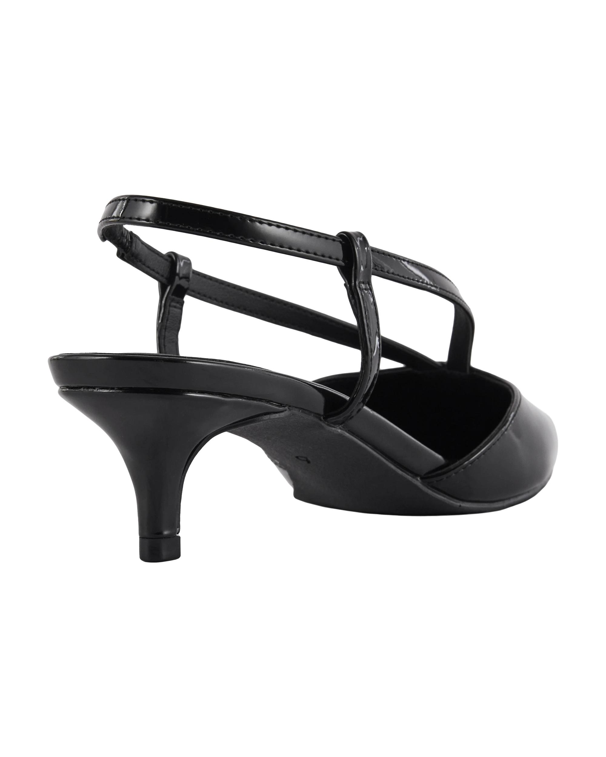 4 T-Bar Kitten Heels Black, 4 of 5