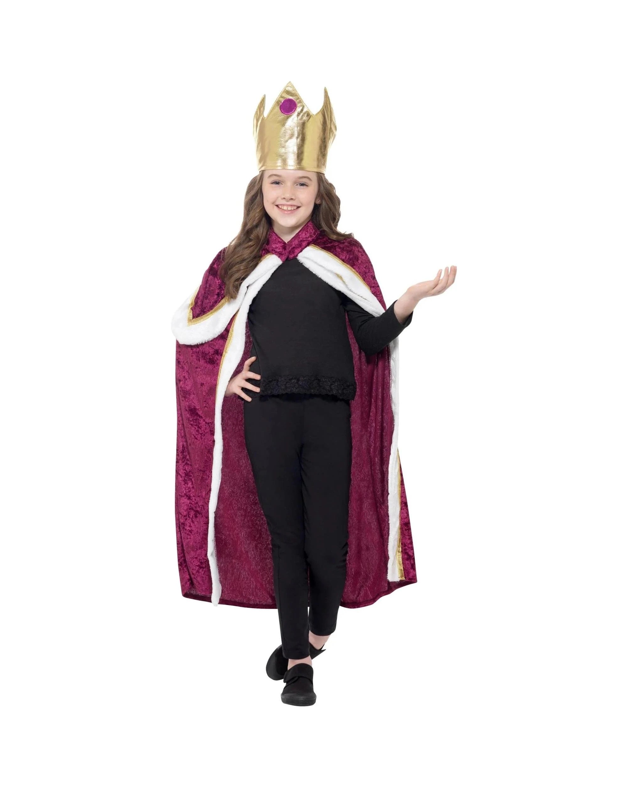 2 Kiddy King Queen Child Costume Size Large 10-12 Years, 2 of 5