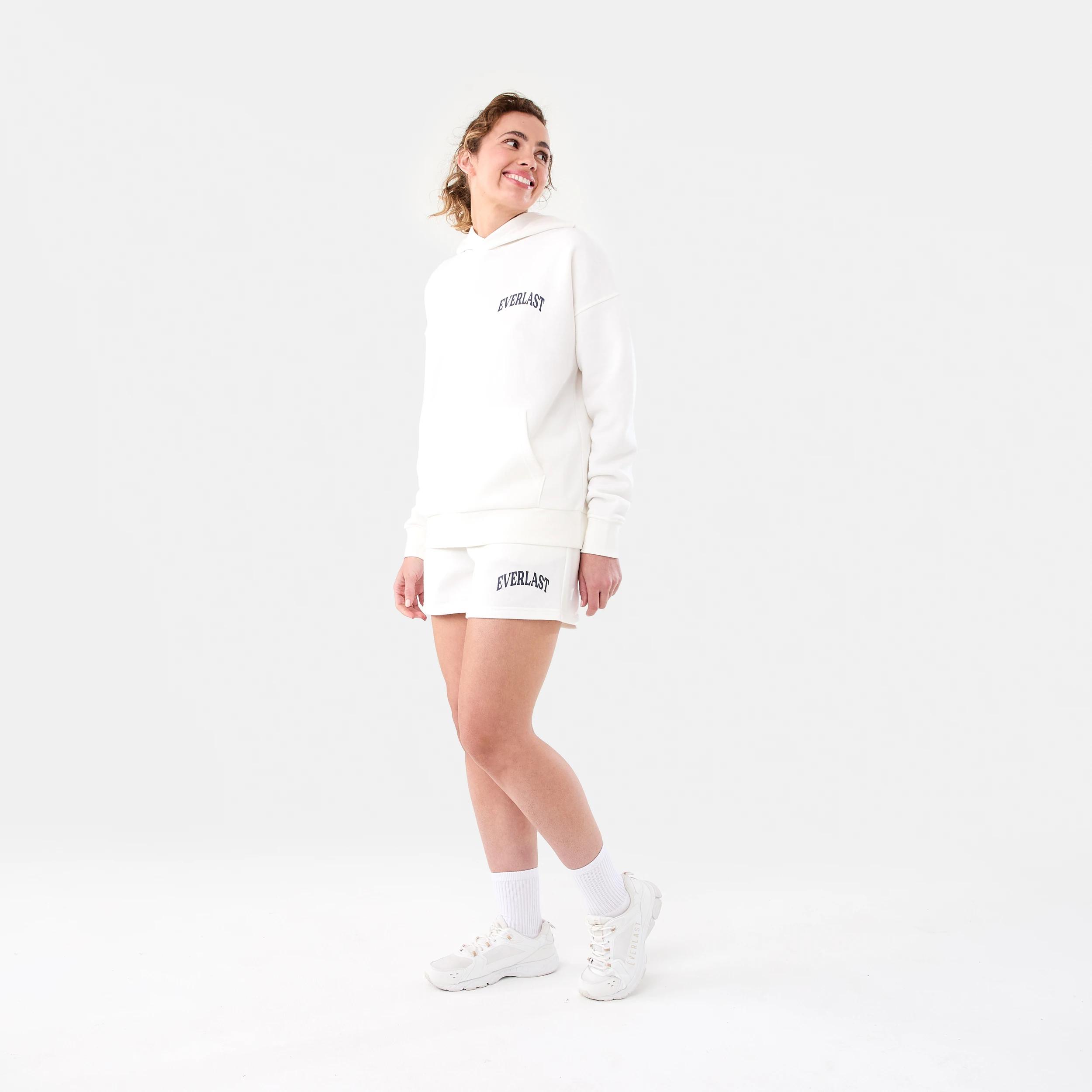 2 Everlast Womens Street Sweat Shorts EVERLAST SIMPLE LOGO CREAM, 2 of 7