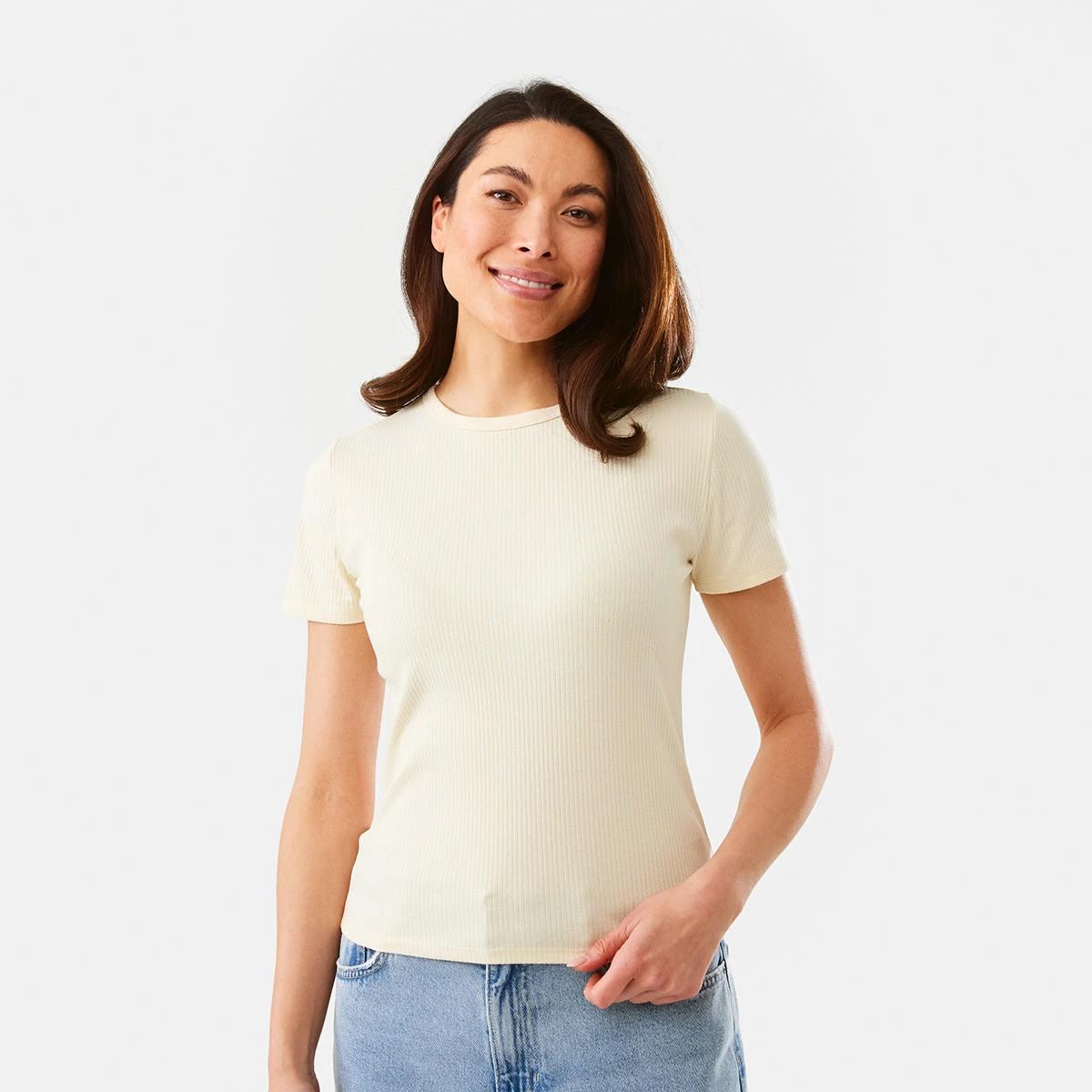 2 Short Sleeve Rib Crew Neck T-shirt Pnacota, 2 of 7